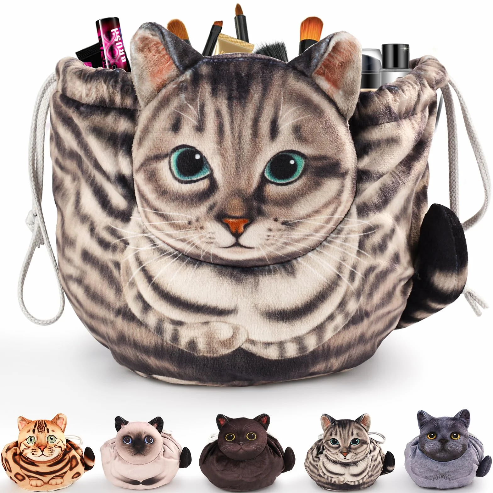 Trousse Trucchi Donna,Porta Trucchi Da Viaggio,Portatile Borsa Trucco,Beauty Bag,Borsa Cosmetica Con Coulisse,Idee Regalo Donna/Ragazza
