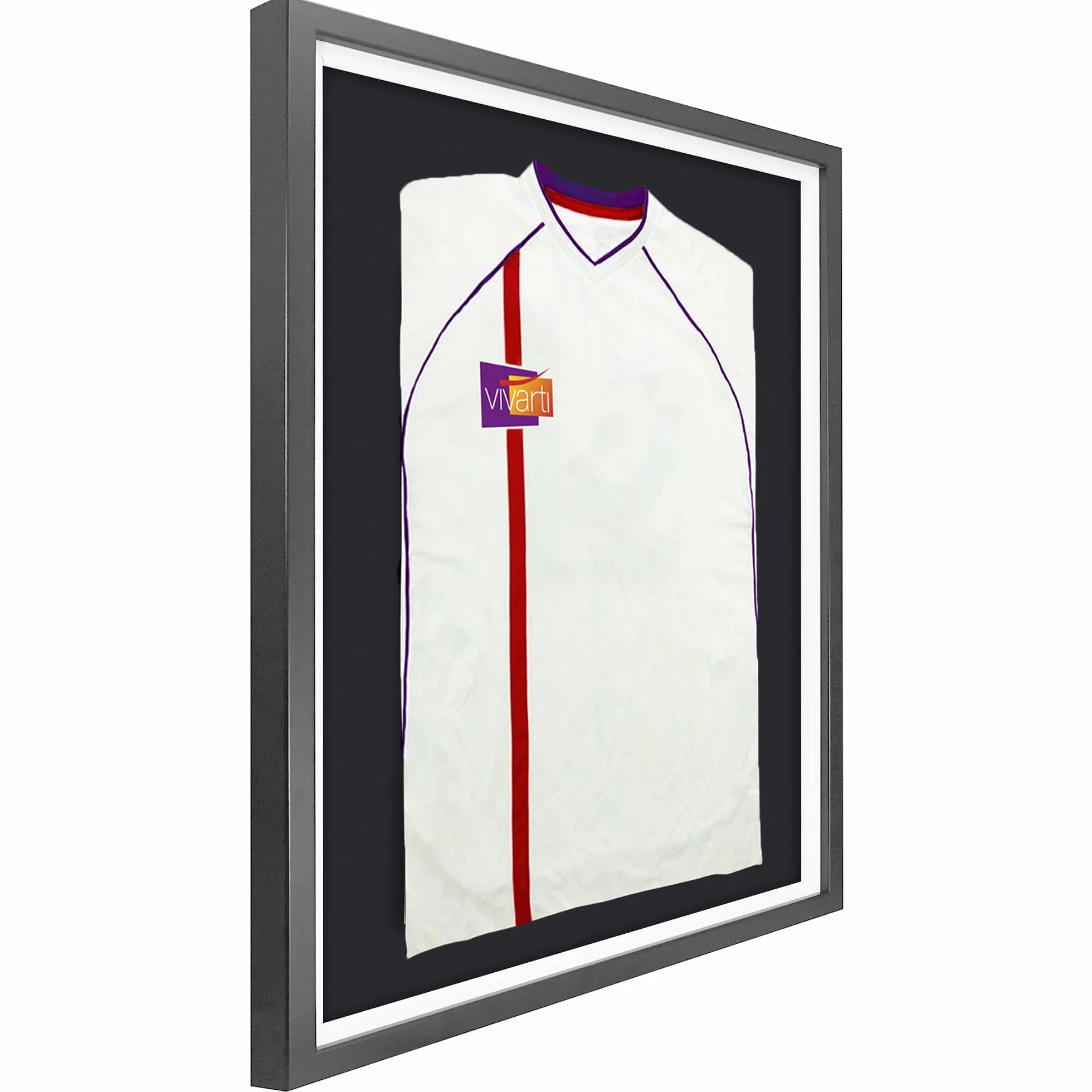 Vivarti Espositore per maglietta sportiva fai da te 50 x 70 cm cornice argentata Junior