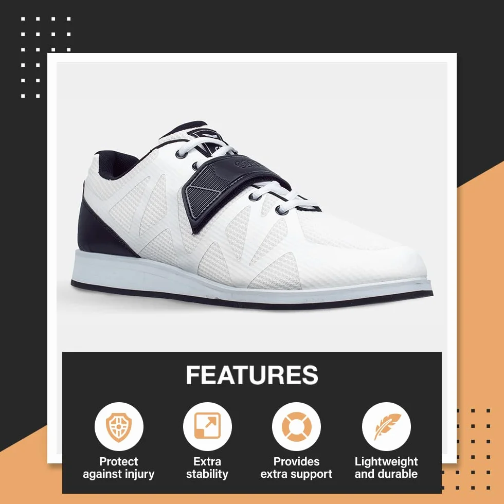 Nordcore Scarpe Sollevamento Pesi Squat Palestra Powerlifting Cinturino Crossfit
