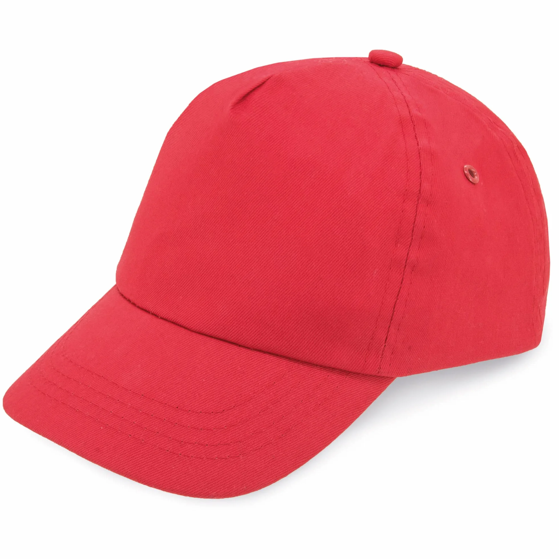 Berretto per Ragazzi e Ragazze, 5 Pannelli dai Colori Vivaci. 100% Cotone, con Fori di Ventilazione e Chiusura Regolabile. Cappello per Ragazze e Ragazzi dai 4 ai 13 Anni
