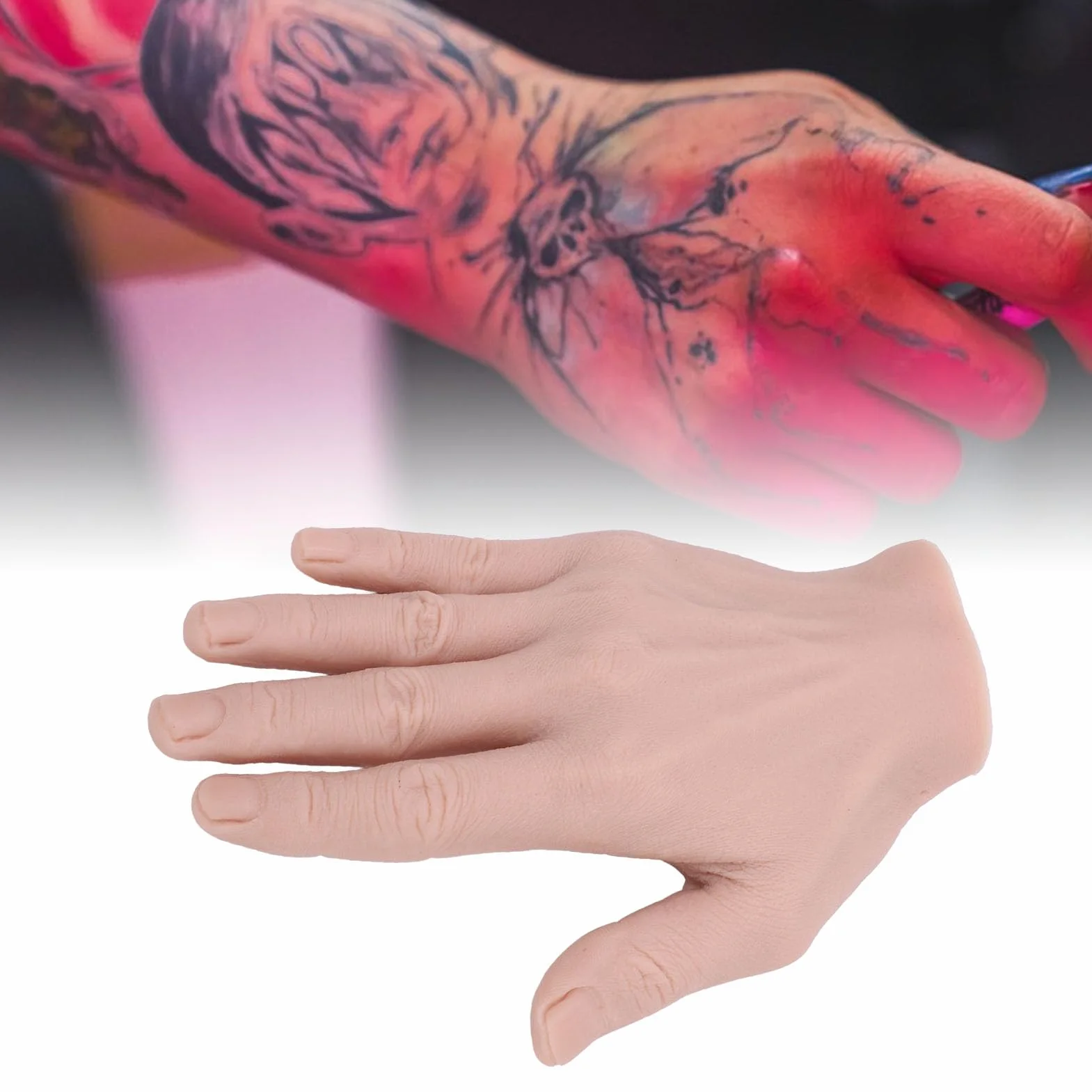 Mano Artificiale in Silicone Pieghevole per Pratica di Pittura