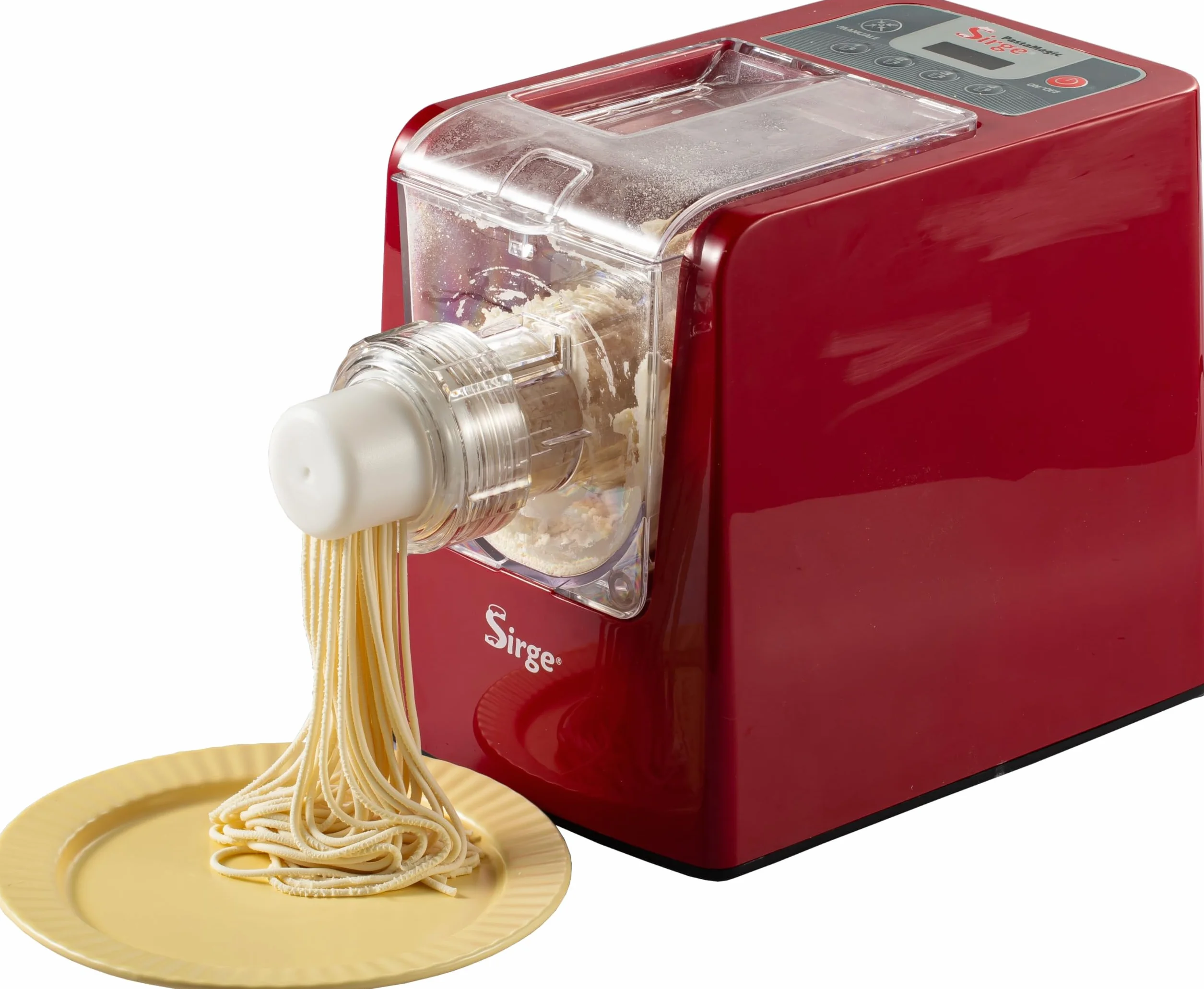Macchina per Pasta Fresca Automatica 300W 22 Trafile Pasta Maker Spaghetti Penne Tagliatelle