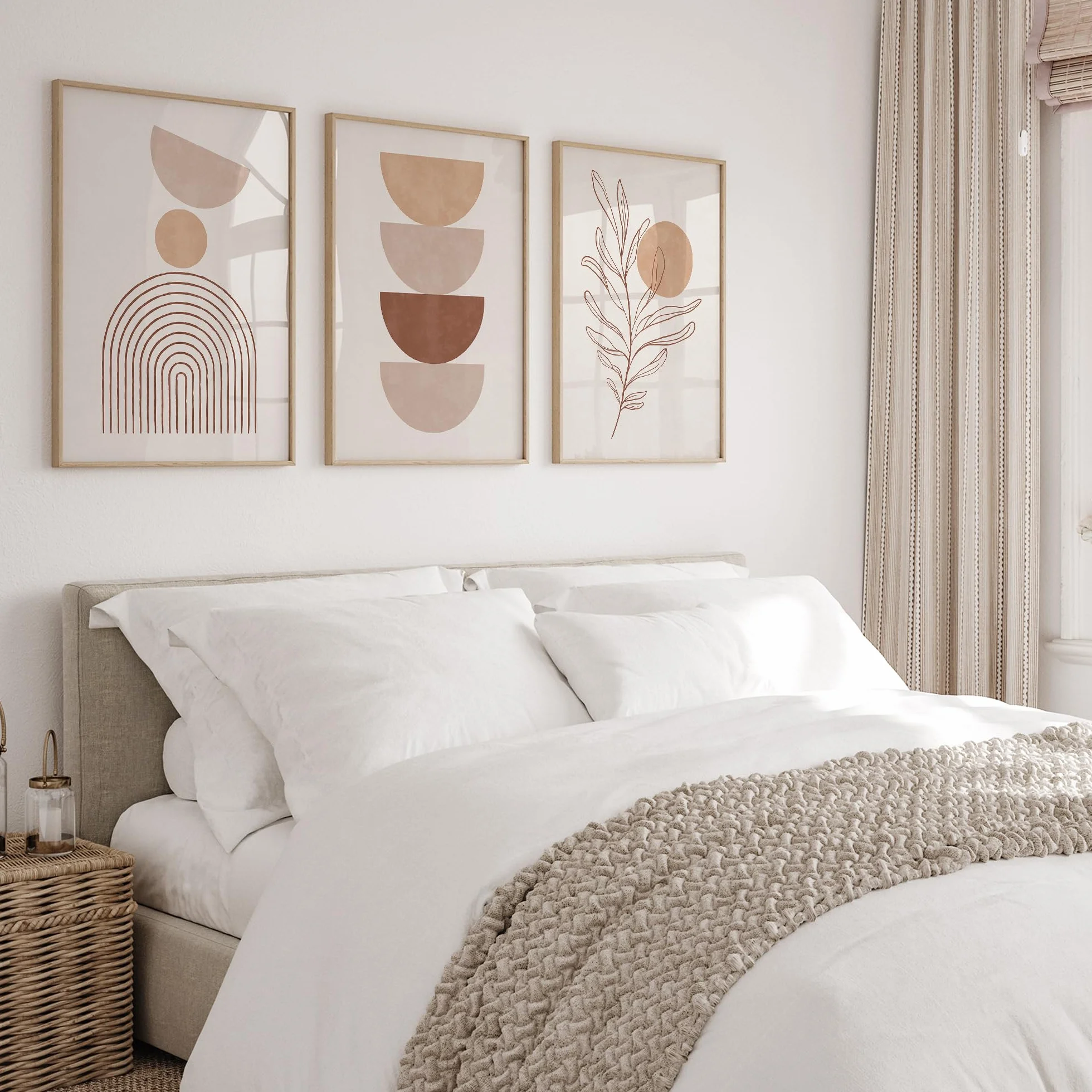 OHBIMA® Set Di Poster Da Parete quadri moderni soggiorno decorazioni camera da letto quadro astratto moderno stampe moderne wall art elegante arte astratta contemporanea (Senza Cornice – 50x70cm)