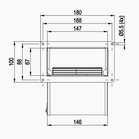 Easyricambi Ventilatore Centrifugo EBM PAPST D2E097 BI56 48 per Stufa a Pellet THERMOROSSI