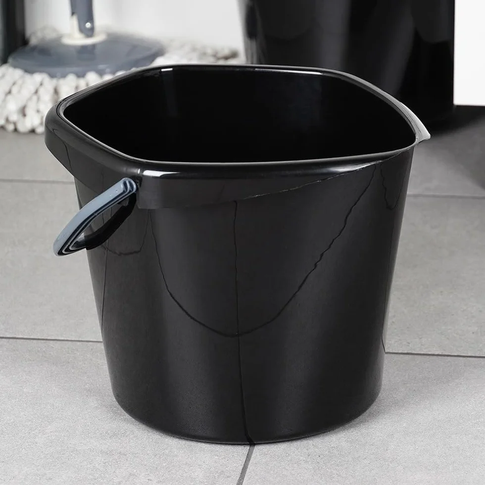 Secchio per tacchino, in plastica, nero, 10 l