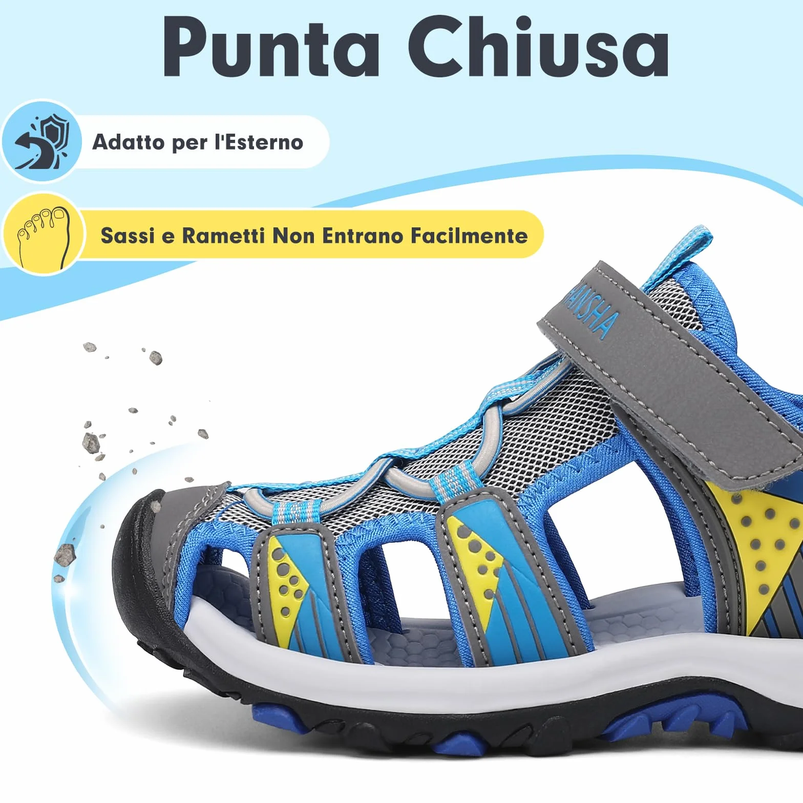 Mishansha Sandali Sportivi Estivi Bambino Trekking Traspirante 24-39 EU