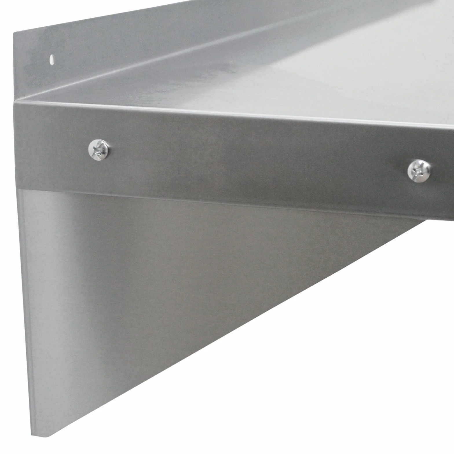 KuKoo - 2 Mensole a Muro in Acciaio Inossidabile Inox per Cucina Commerciale Mensole a Parete per Ristoranti Catering Resistente alla Corrosione 90cm x 30cm