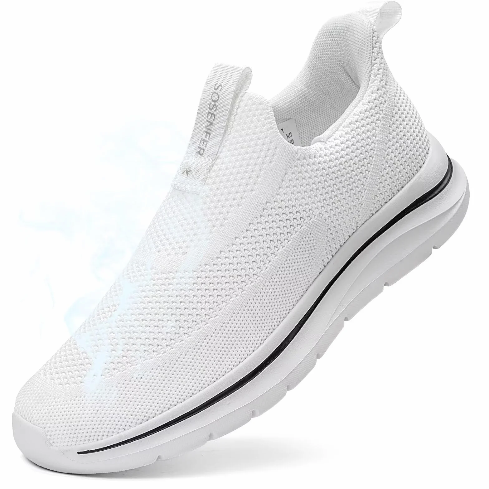 Sosenfer Scarpe Uomo Slip On Sneaker Fitness Scarpe da Ginnastica Traspiranti Senza Lacci Scarpe da Passeggio Scarpe da Passeggio per Il Tempo Libero Senza Lacci per la Palestra