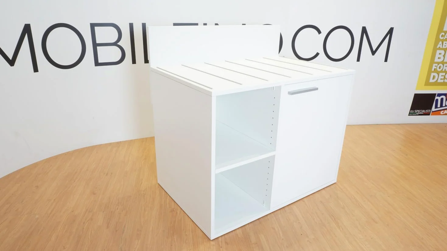 Portavaligie Design da Camera - Contenitore Multiuso con griglia di aerazione - Bianco