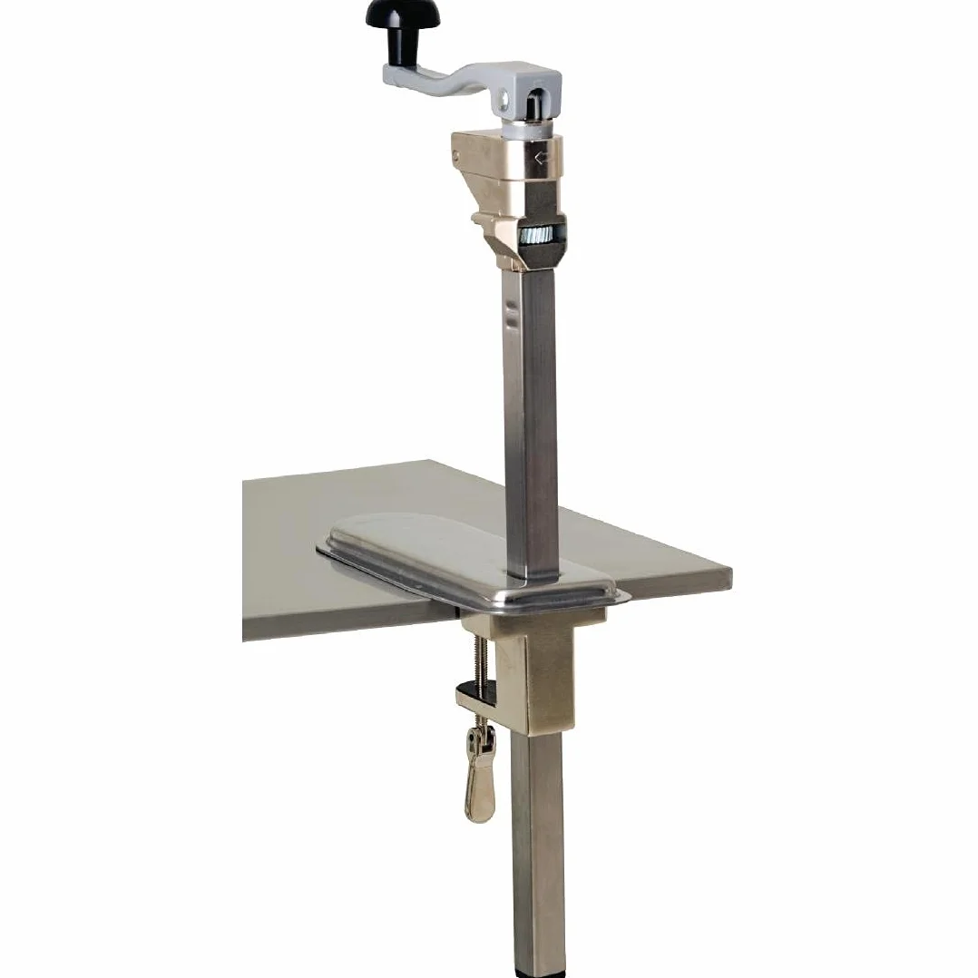 Vogue Apriscatole da banco 530 mm, acciaio inox, per lattine 355 mm, lama ultra affilata
