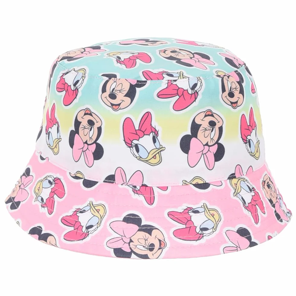 Disney Minnie e Paperina Cappello Pescatore Neonata Estivo Multicolor Tesa Larga Protezione Sole 100% Poliestere 100% Cotone Ufficiale