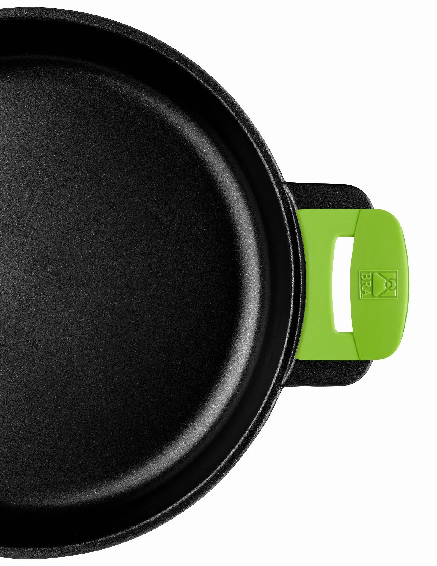 BRA Prior | Casseruola alta con coperchio in vetro e manici di silicone estraibili, 20 cm, Adatta a tutti i tipi di piani cottura, induzione inclusa e forno. Senza PFOA.