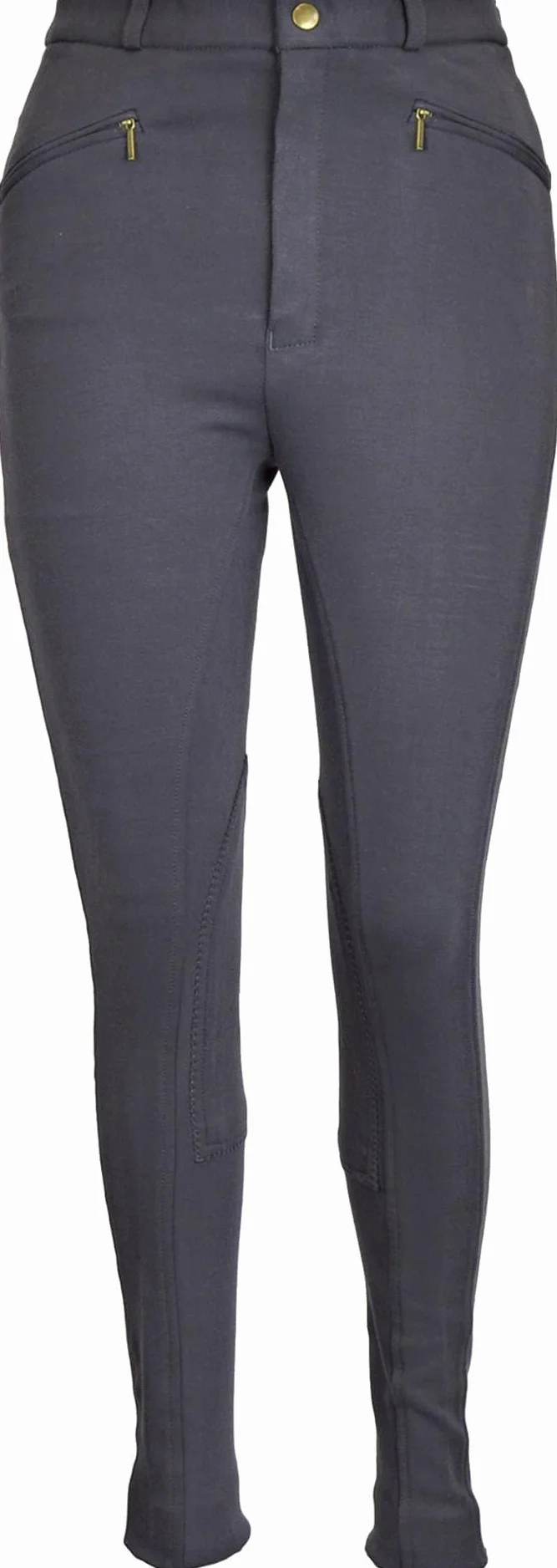 Equitazione Uomo Morbido Elastico Calzoni da Cavallerizza Jods Grigio
