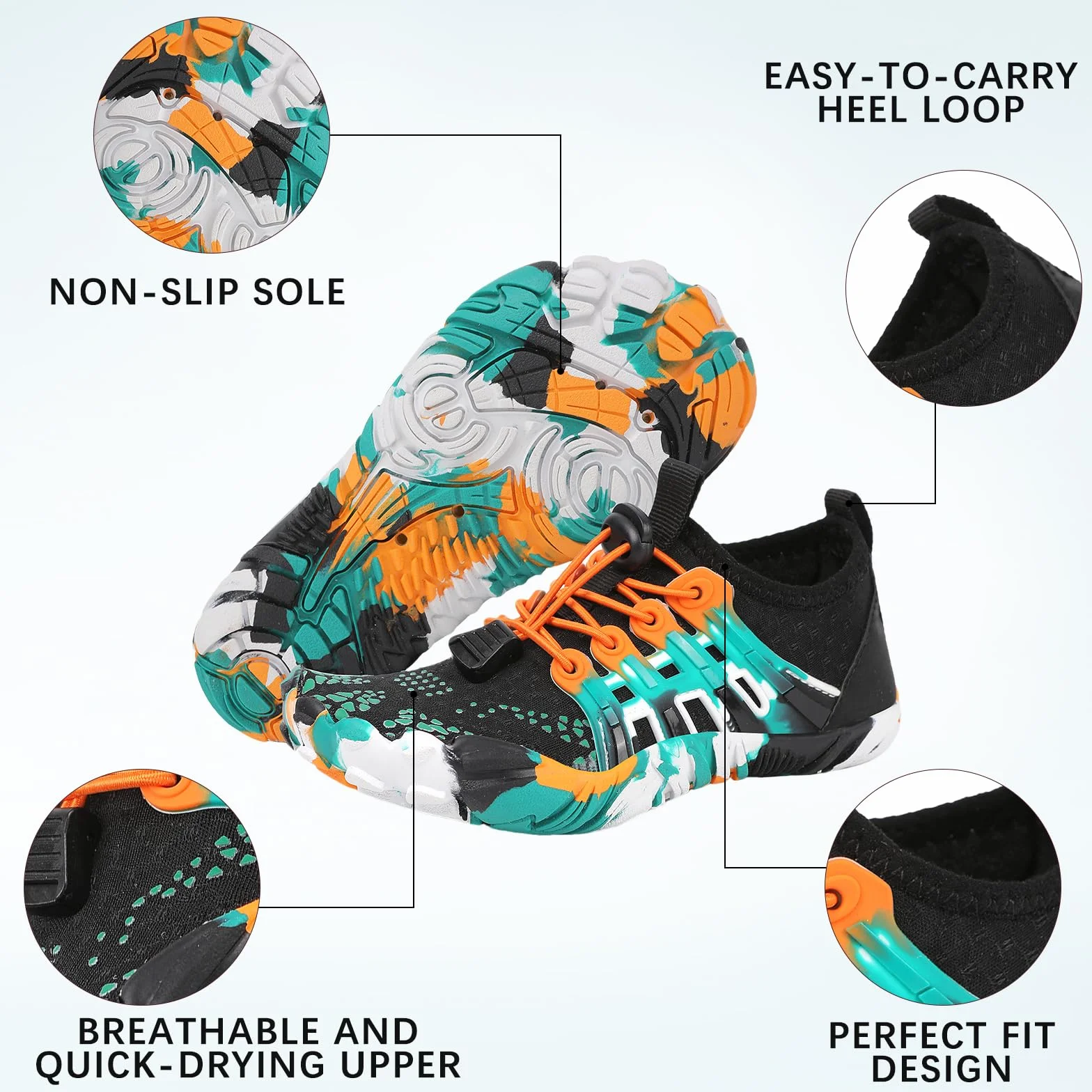 Scarpe da Scoglio Bambino Bambina Antiscivolo Scarpe da Acqua Sport Acquatici
