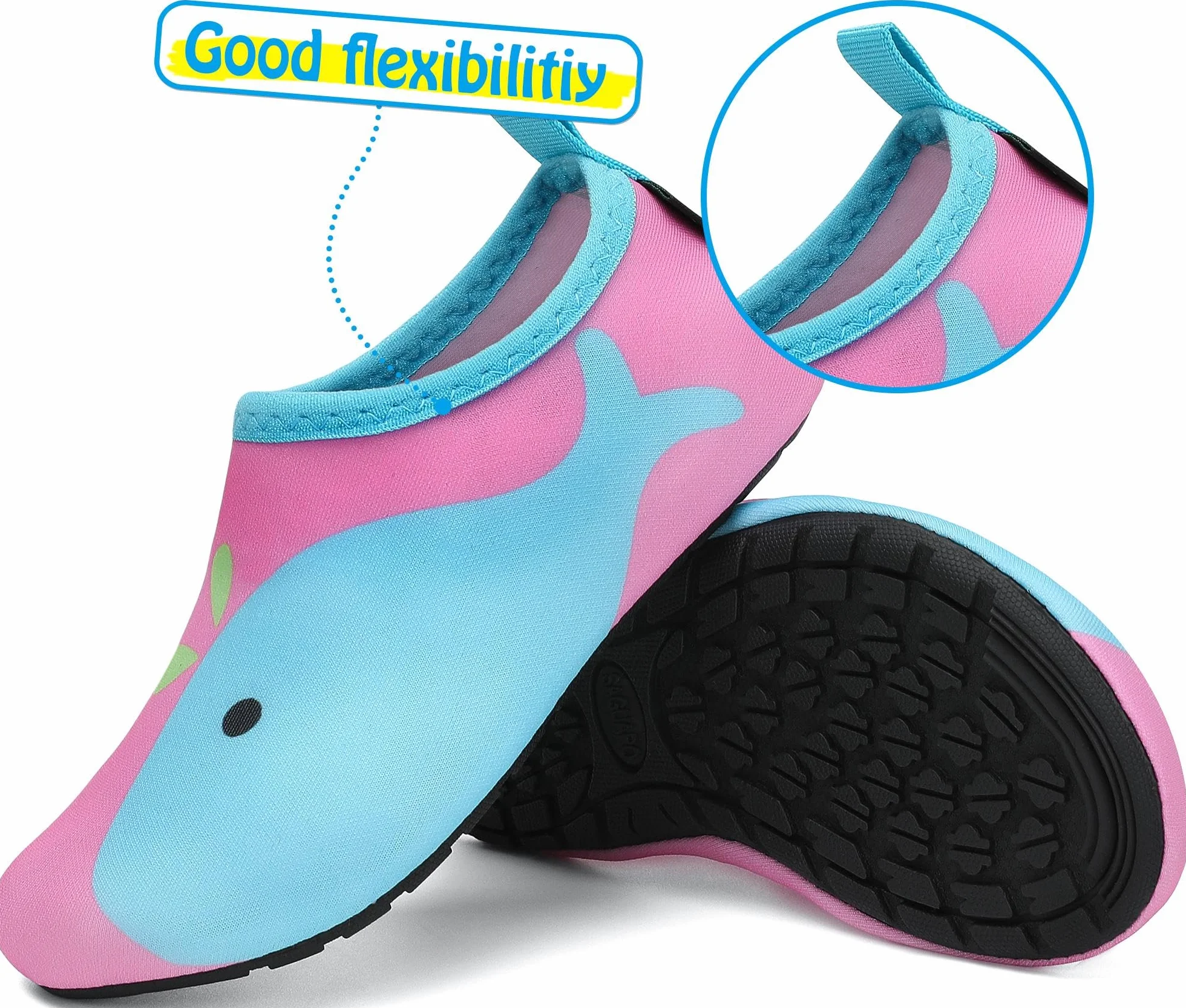 SAGUARO Scarpe da Scogli Antiscivolo per Bambini Leggere Nuoto Gr. 18-37 EU