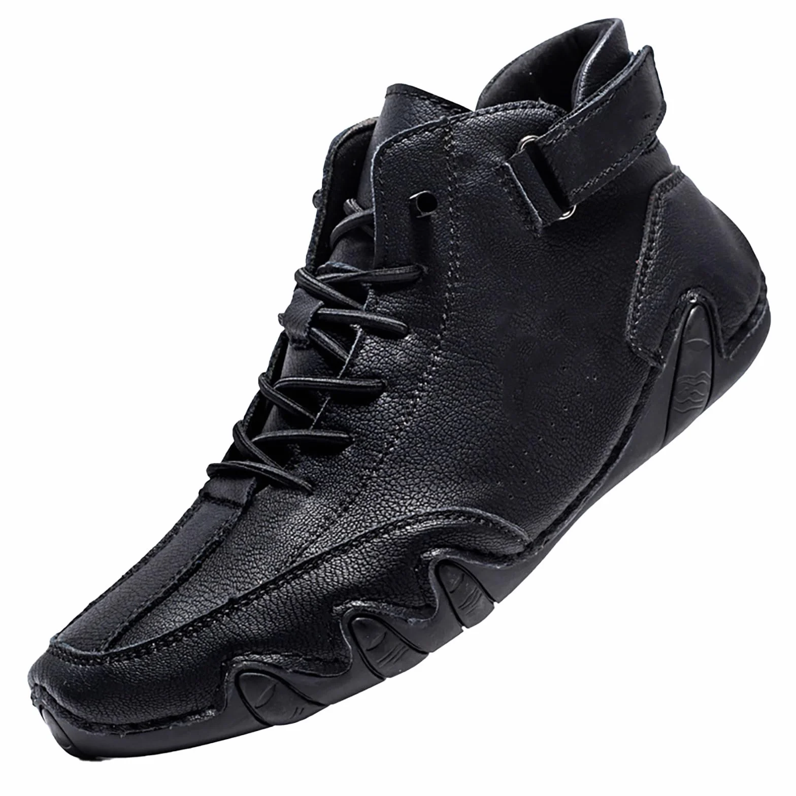 Nevova Scarpe Ortopediche Uomo Senza Lacci Alte Outdoor Nero