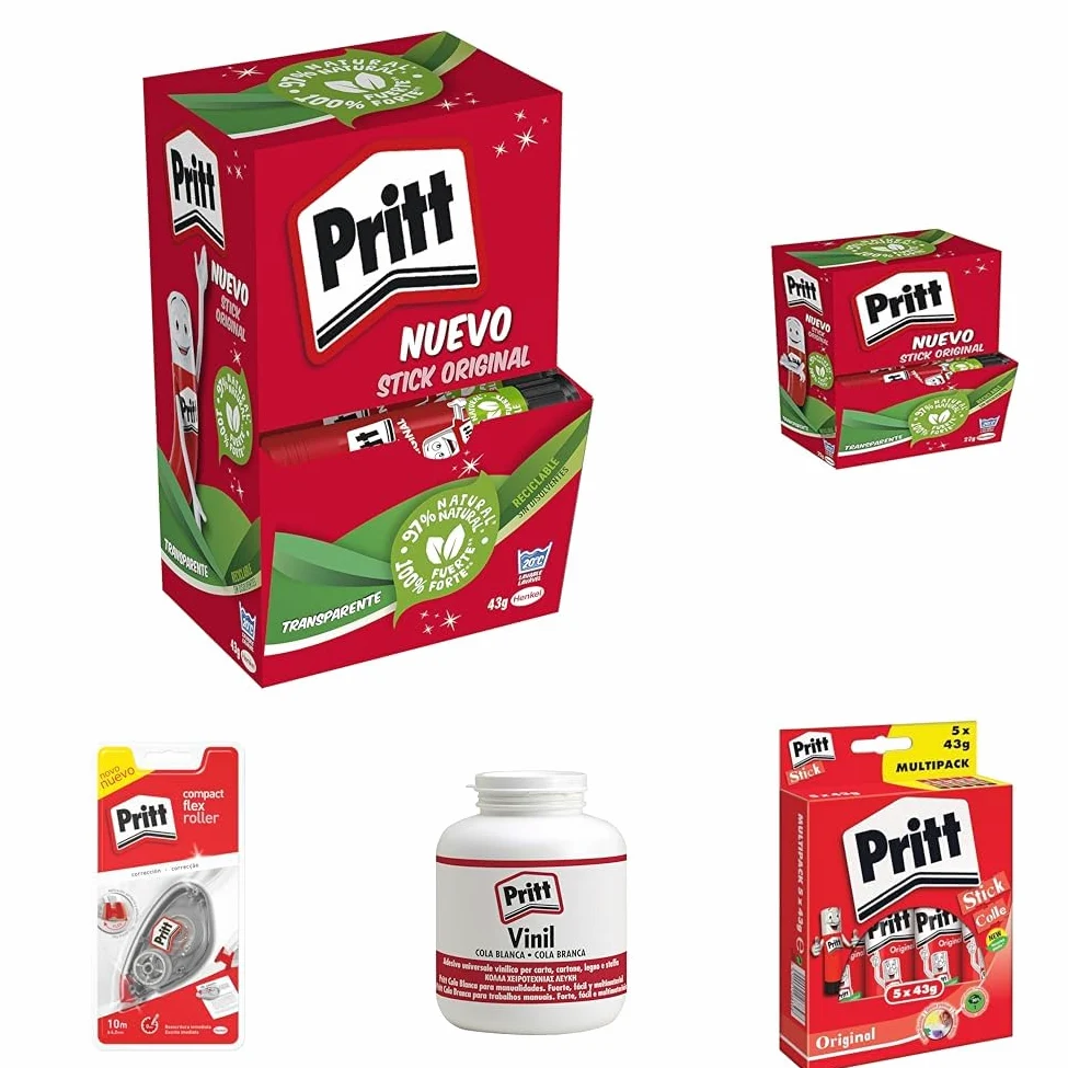 Pritt Colla Stick 15 x 43g, colla per bambini sicura e affidabile, colla Pritt per lavoretti e fai da te, con una tenuta forte per uso scuola e ufficio, 15 stick x 43g