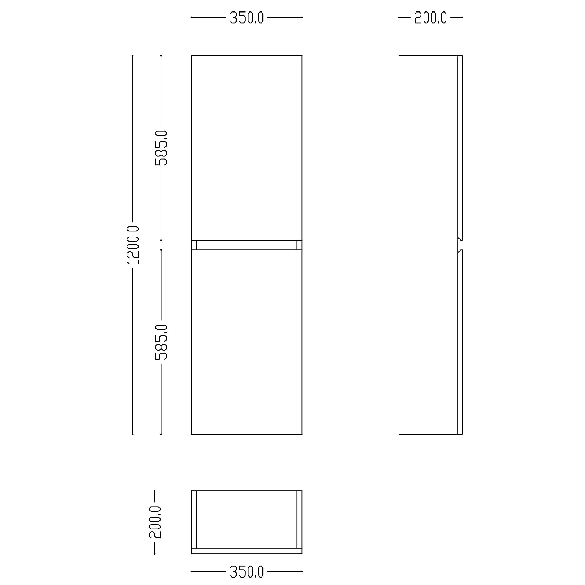 doporro Armadio Colonna Bagno 35x20x120cm, Mobile Bagno Alto Multiuso con 2 Ante e 4 Vani, Rovere chiaro, Verona