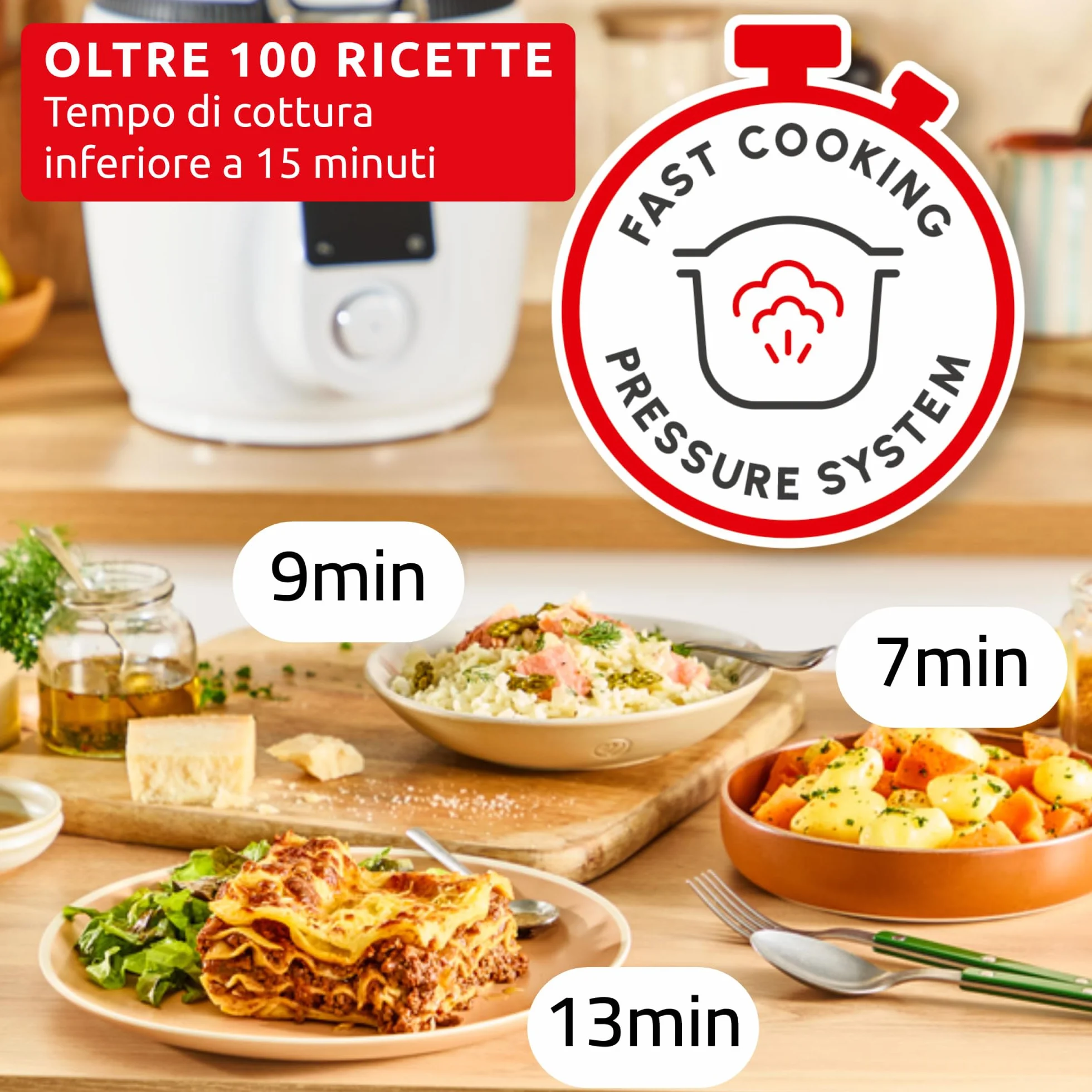 Moulinex Cookeo Infinity Multicooker con Pala Mescolatrice Automatica, 20 Modalità di Cottura, Pentola a Pressione, Friggitrice ad Aria, Cottura a Vapore, Schermo LED Wi-Fi