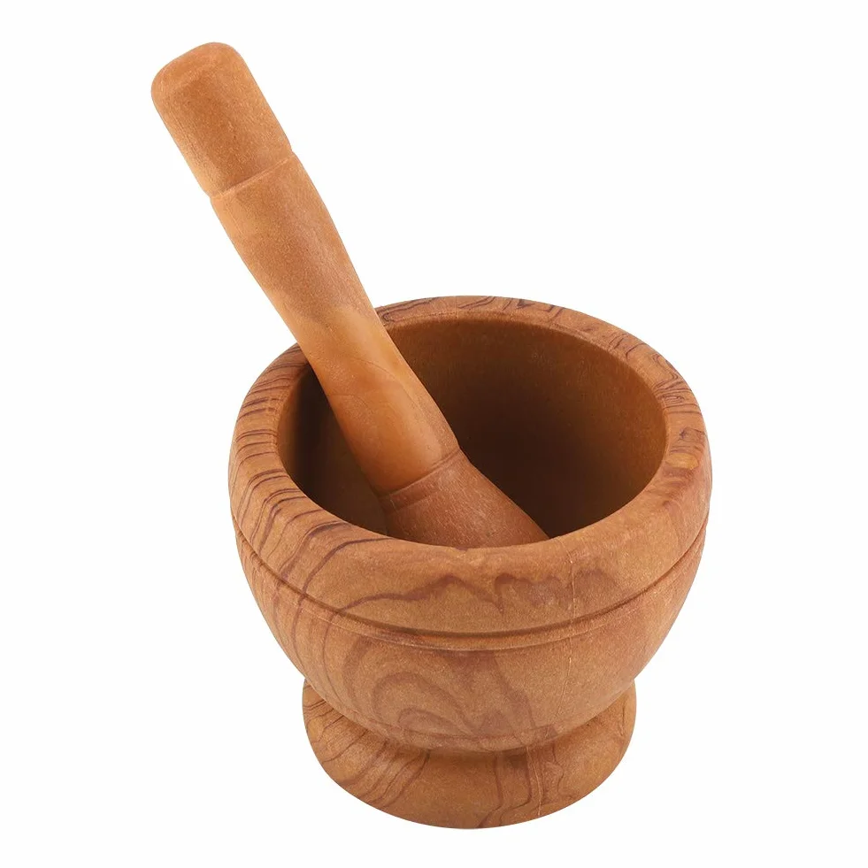 Set di Mortaio e Pestello, Smerigliatrice Manuale in Plastica per Aglio, Utensile da Cucina per Macinare Le Spezie(#1)