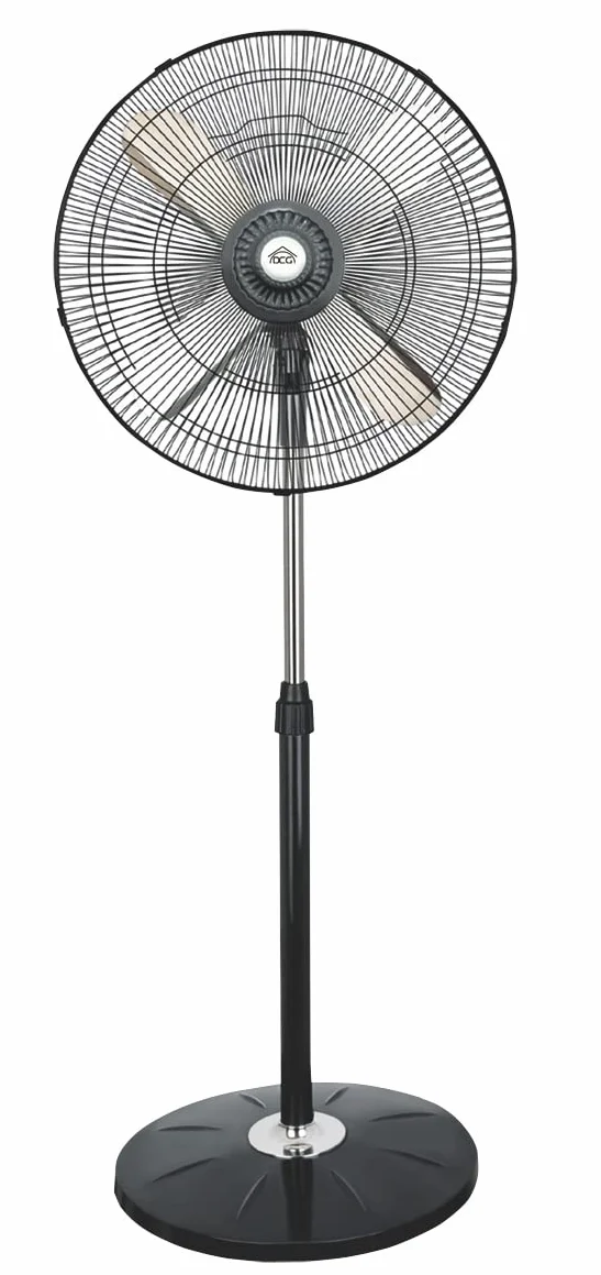 DCG Eltronic Ventilatore a Piantana Nero VE 1655B