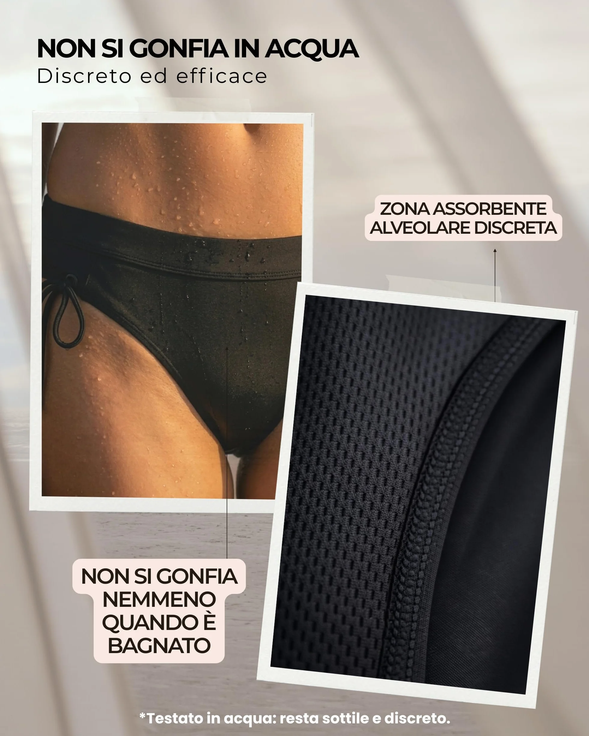 Costume da Bagno Mestruale Ragazza & Donna | Tecnologia AquaSecure | Slip da Bagno Mestruale Flusso Leggero-Medio | Riutilizzabile ed Ecologico | Ragazze, Adolescenti 10-16 Anni & Donna | OEKO-TEX