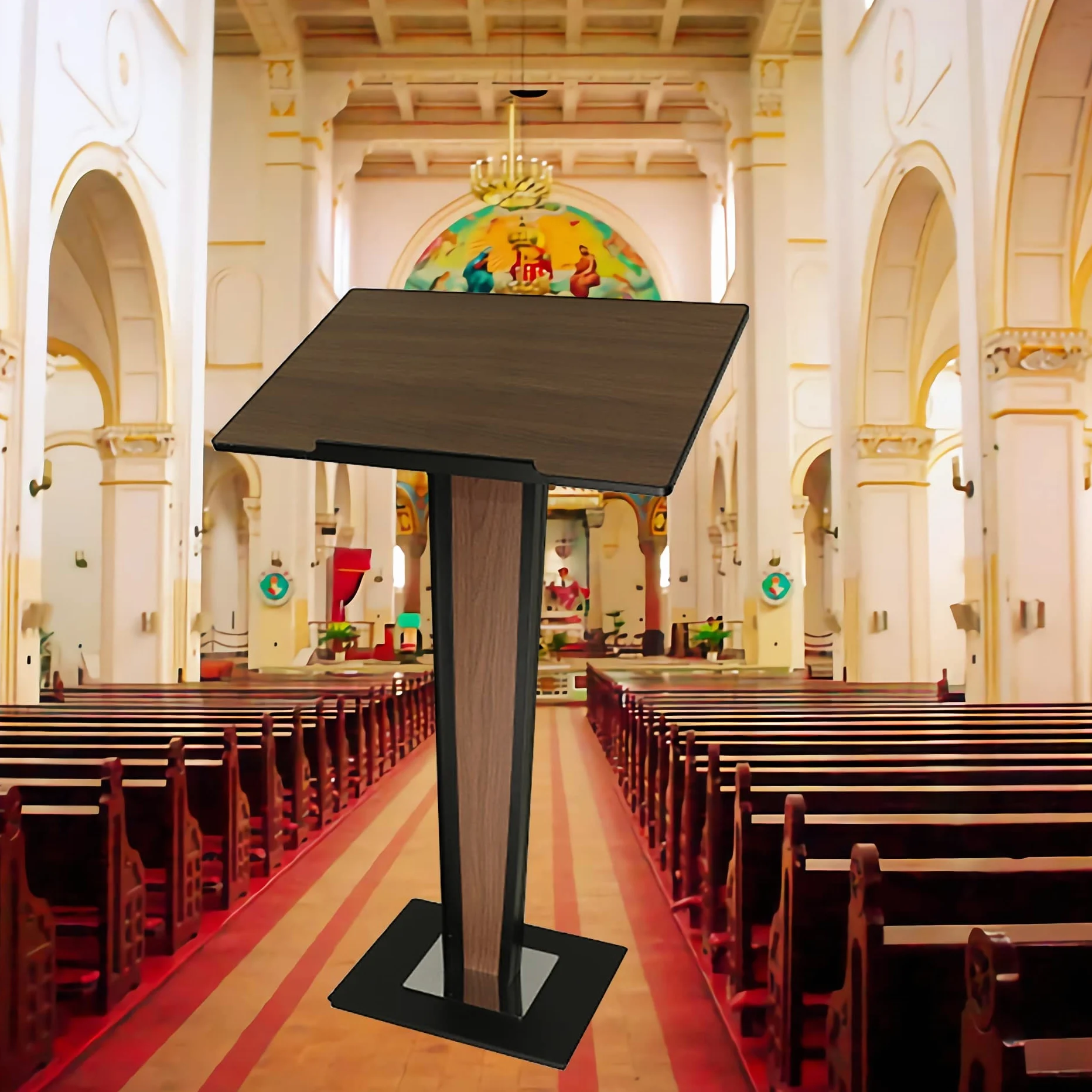 Stand Leggio Podio,Leggio in Acrilico Pulpito Phurch Podium, s per Chiese, Podio Podio Portatile da Tavolo Podio s, Podio Insegnante, Podio Computer per Chiese Matrimoni, Ufficio e Aule