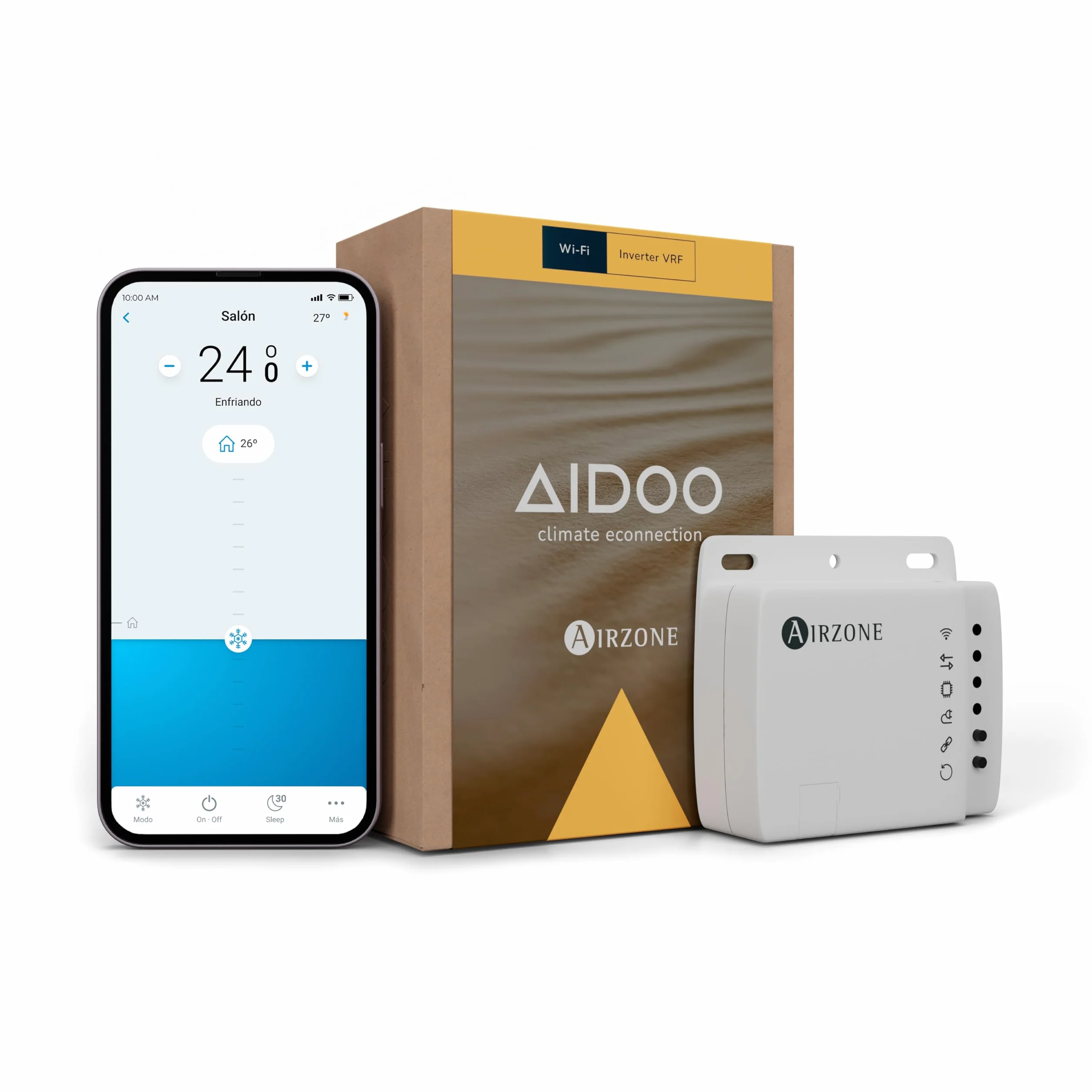 AIRZONE – Aidoo Controllo WiFi per climatizzatore – Compatibile con PANASONIC RAC Domestico AZAI6WSCPA0 – Controllo remoto e programmazione tramite app – Compatibile con Google Home e Alexa