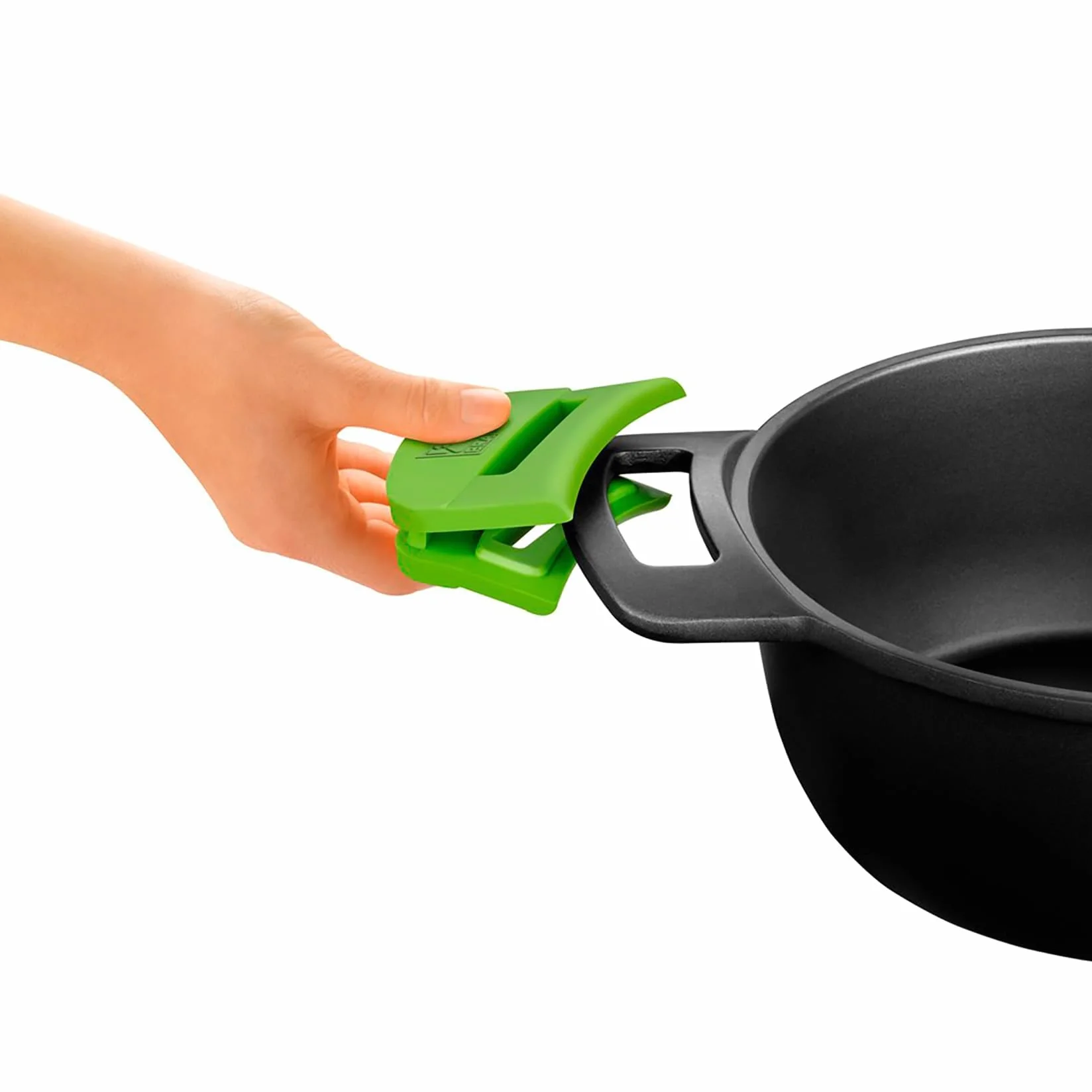 BRA Prior | Casseruola alta con coperchio in vetro e manici di silicone estraibili, 20 cm, Adatta a tutti i tipi di piani cottura, induzione inclusa e forno. Senza PFOA.