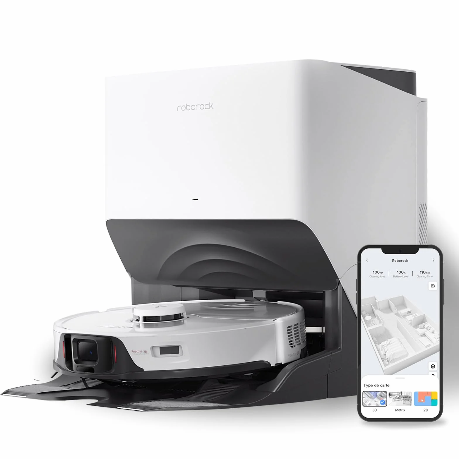 Roborock S8 Pro Ultra Robot Aspirapolvere Lavapavimenti, 6000Pa, Reattivo 3D (Ricondizionato)