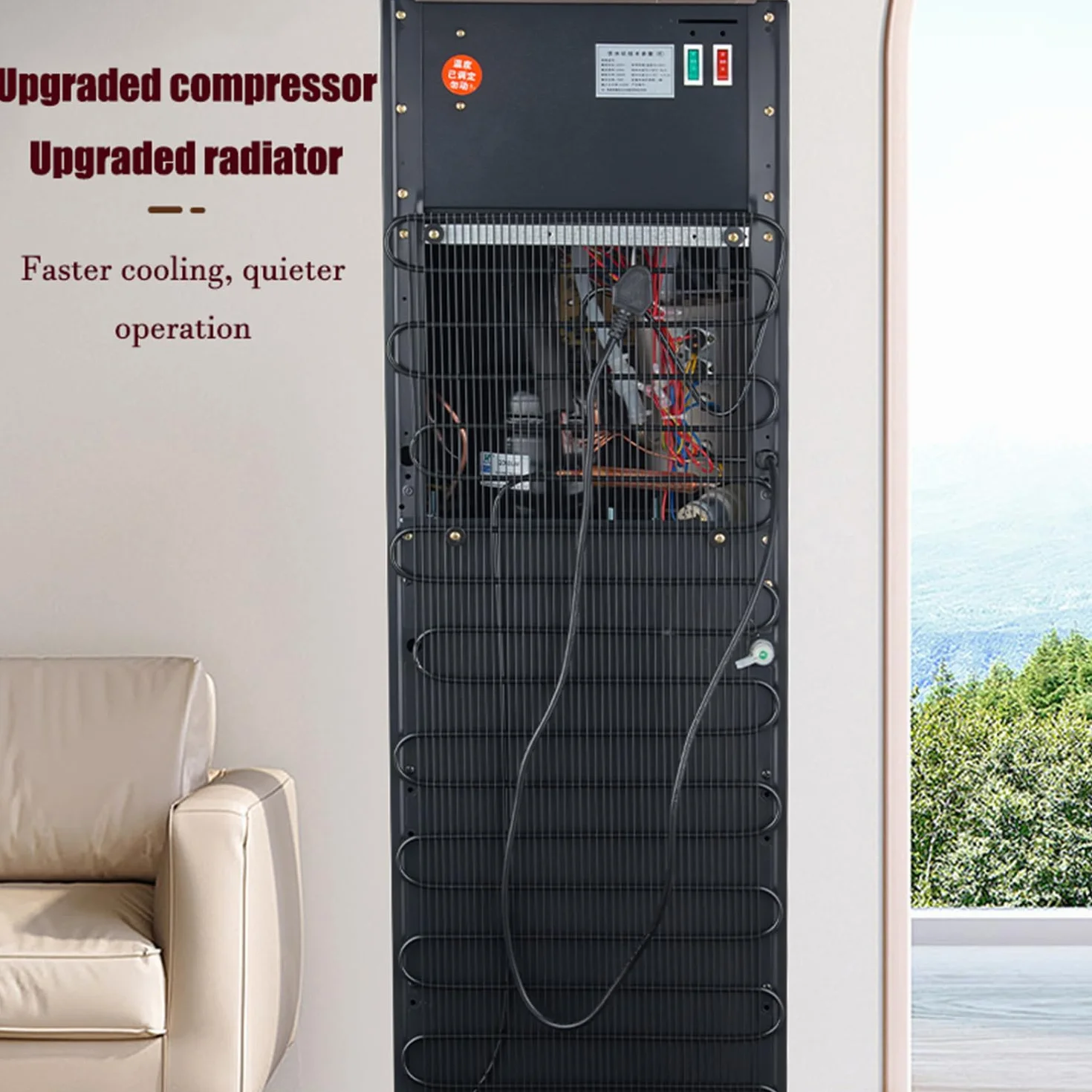 Erogatore Acqua Freddo/Caldo/Temperatura Ambiente Autoportante 3 Impostazioni B2 105cm x 31cm