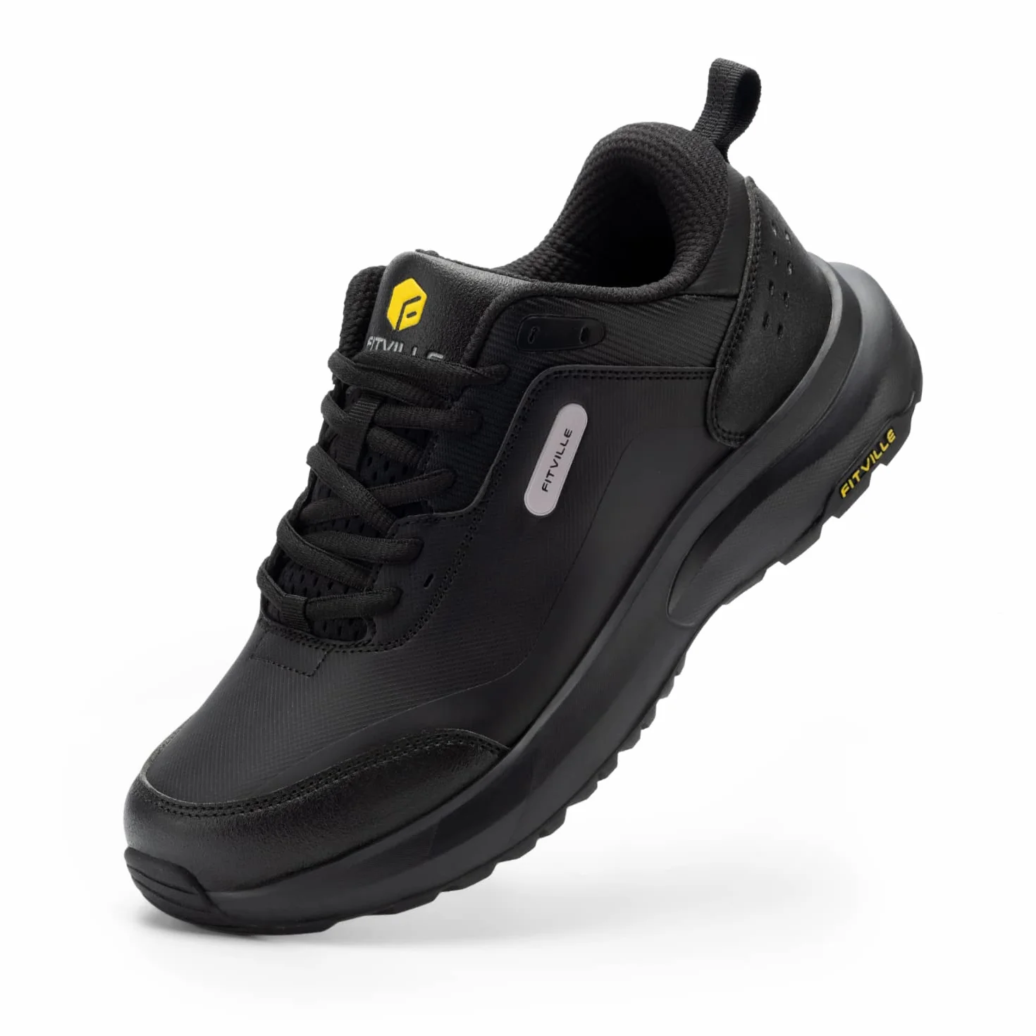 FitVille Scarpe Uomo Sneakers Extra Larghe Scarpe da Running Corsa Impermeabile Leggere Traspiranti Scarpe da Ginnastica Supporto per Arco Plantare per Alleviare Dolore al Tallone