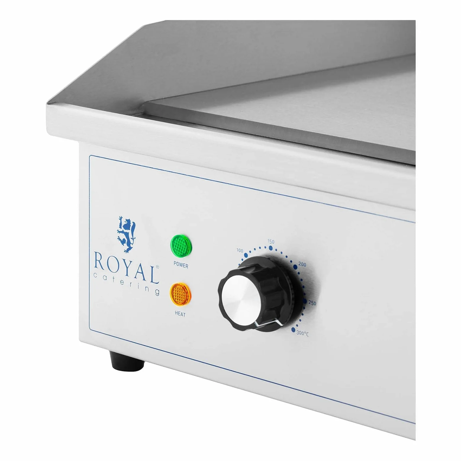 Royal Catering Griglia Fry Top Elettrico Piastra per Grigliare RCPG51-M (liscia e rigata, 727 x 420 mm, 3000 W)