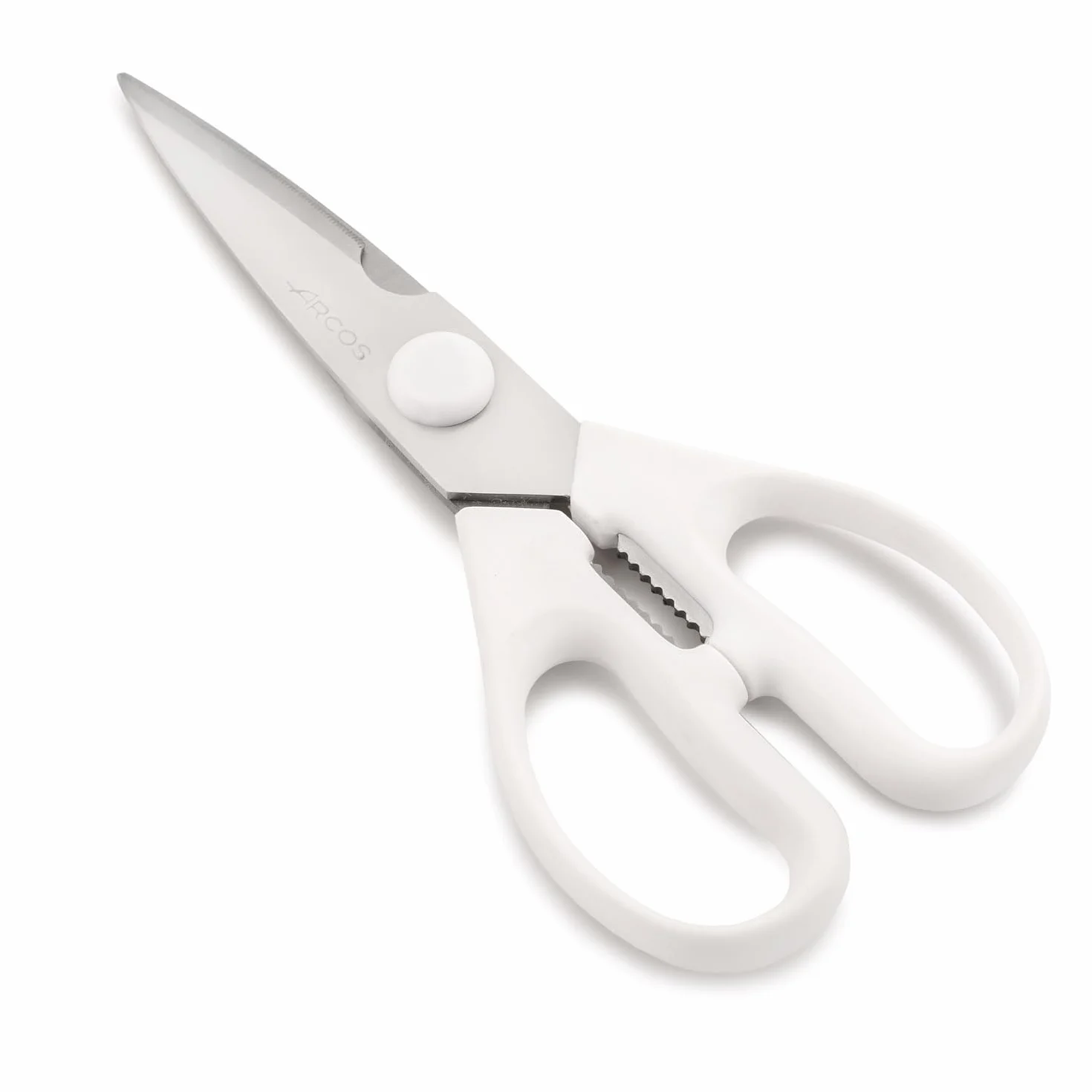 Arcos Serie Prochef, Forbici da Cucina, Lama Acciaio Inossidabile 195 mm, Manico Polipropilene, Colore Bianco