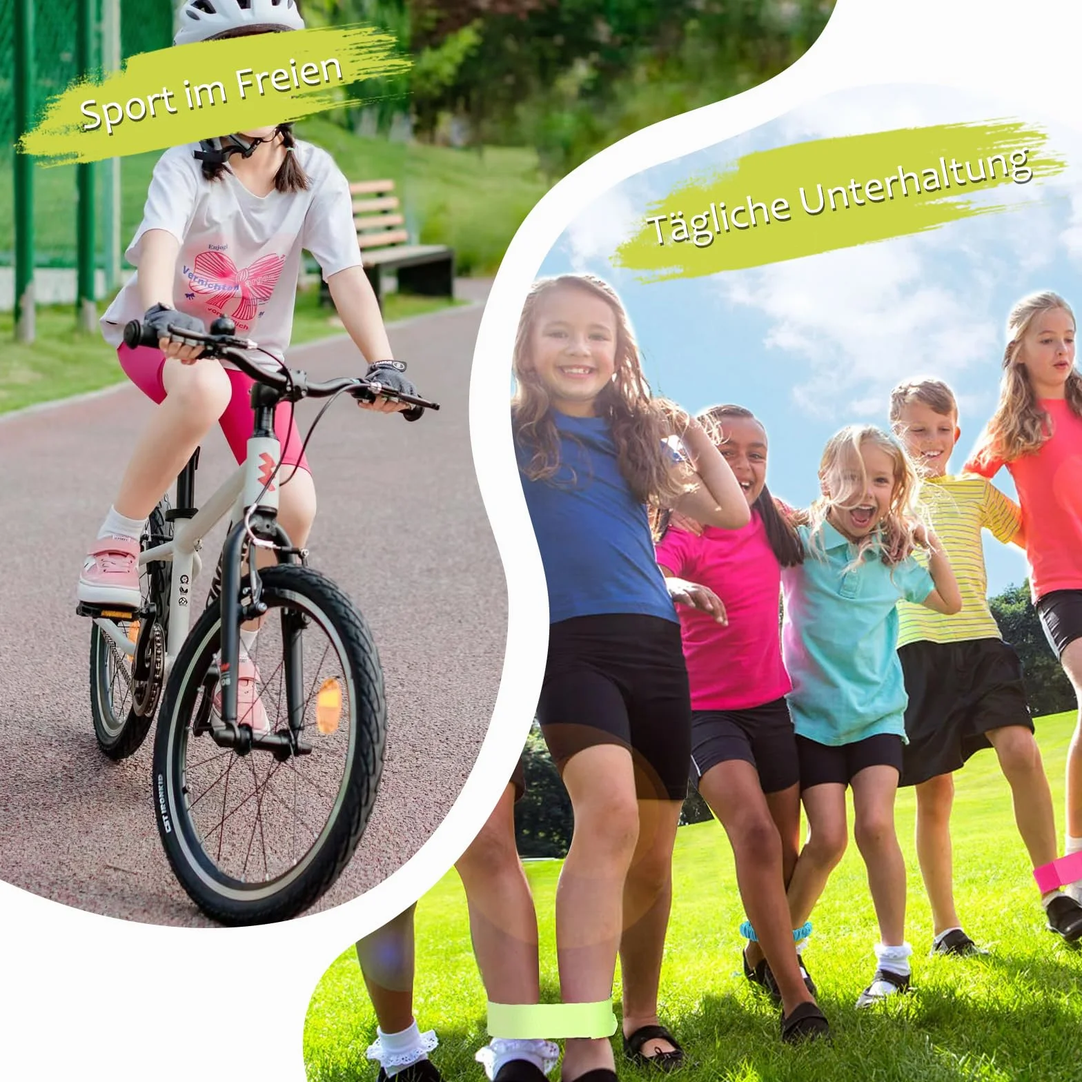 Pantaloni corti da ciclismo bambina cotone 2-12 anni 6 paia leggings sportivi