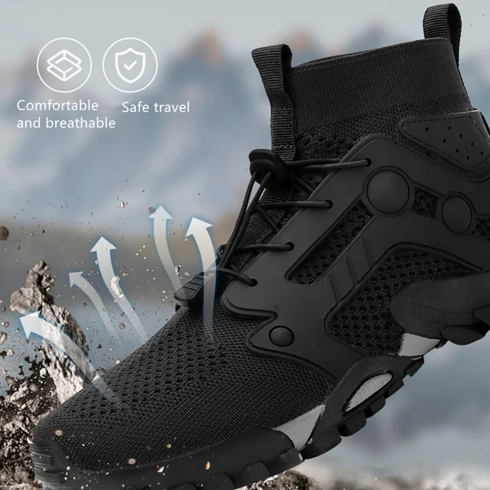 ENEN Scarpe Trekking Uomo Estive, Scarpe Arrampicata Traspirante Outdoor Leggeri Antiscivolo