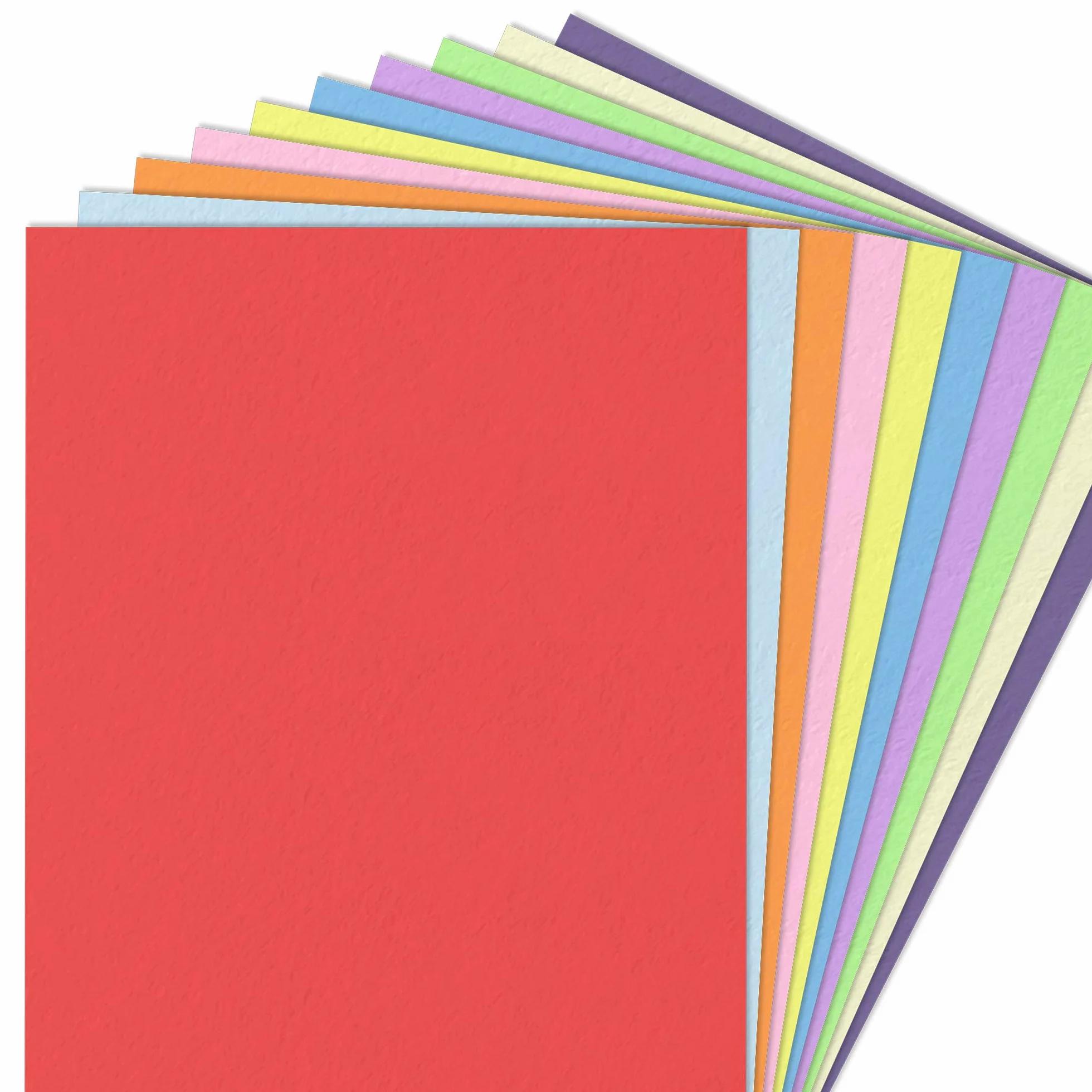100 fogli, A4 120 g/m² Fogli Colorati Carta Colorata - 10 Colori