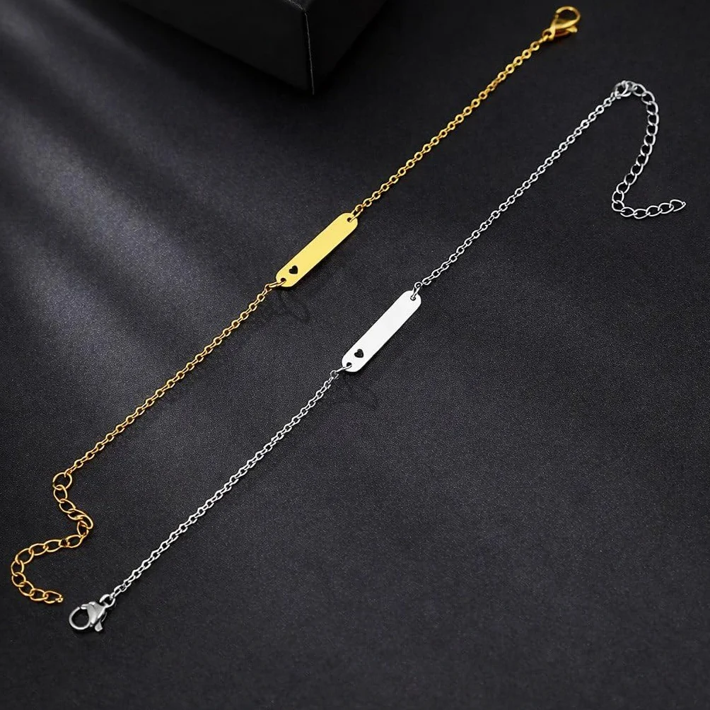 Bracciale Personalizzato in Acciaio Inossidabile con Nome Inciso – Regalo Donna Uomo