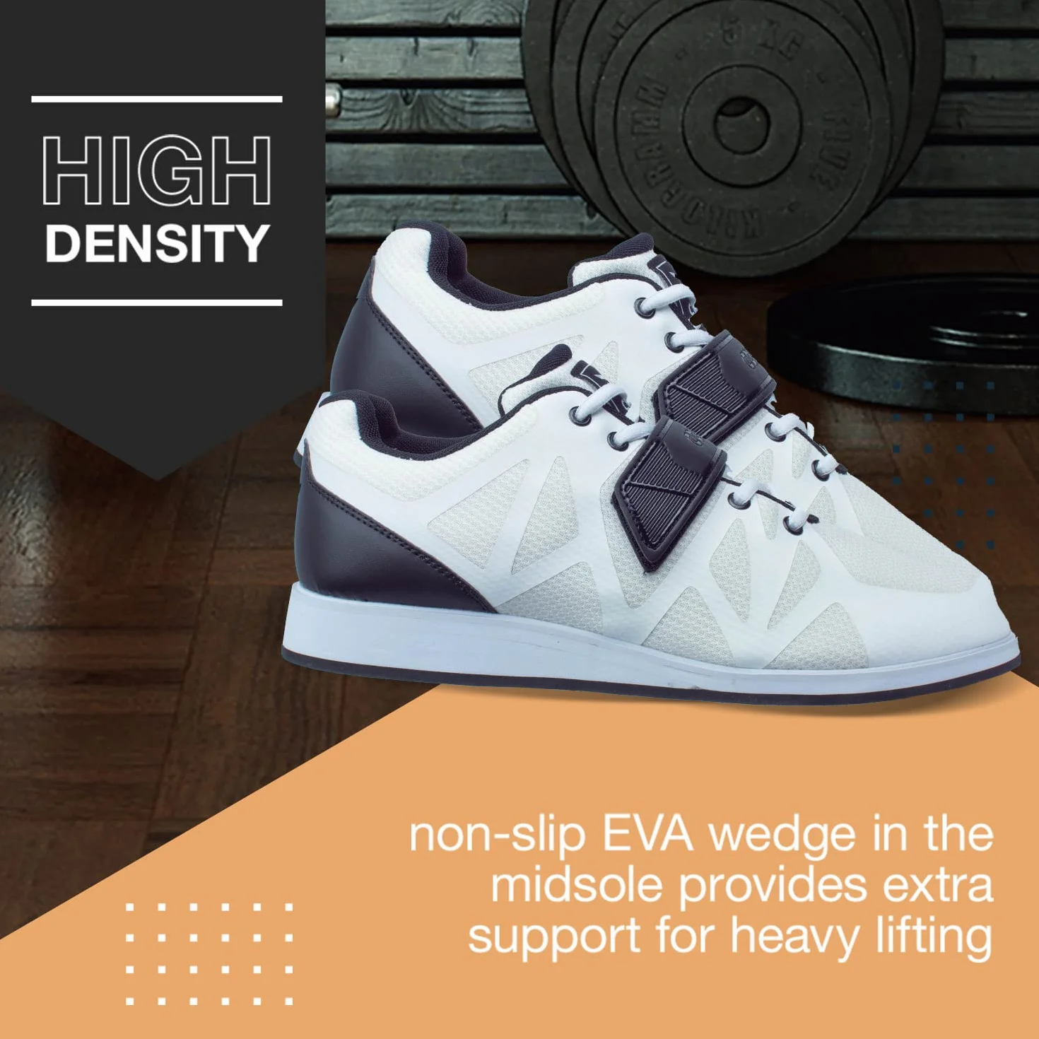 Nordcore Scarpe Sollevamento Pesi Squat Palestra Powerlifting Cinturino Crossfit