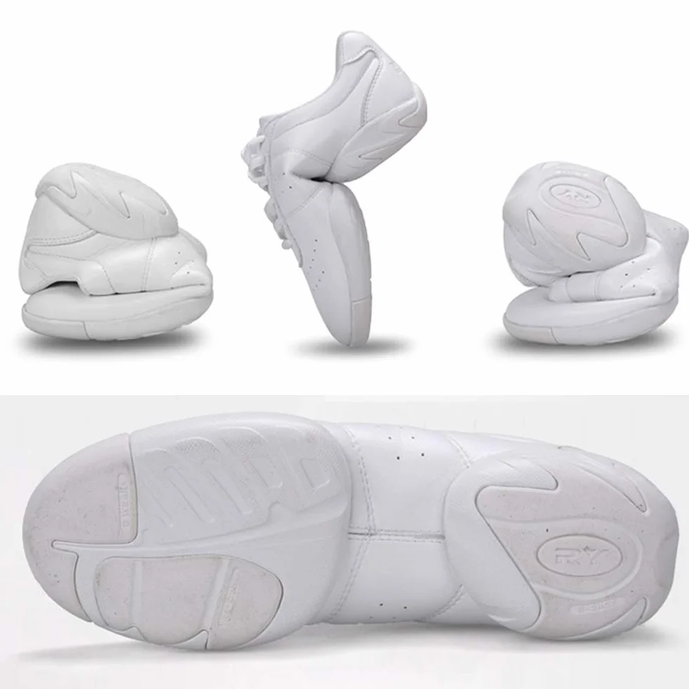 Scarpe da ballo donna con lacci bianco 38 EU per palestra sport aerobica
