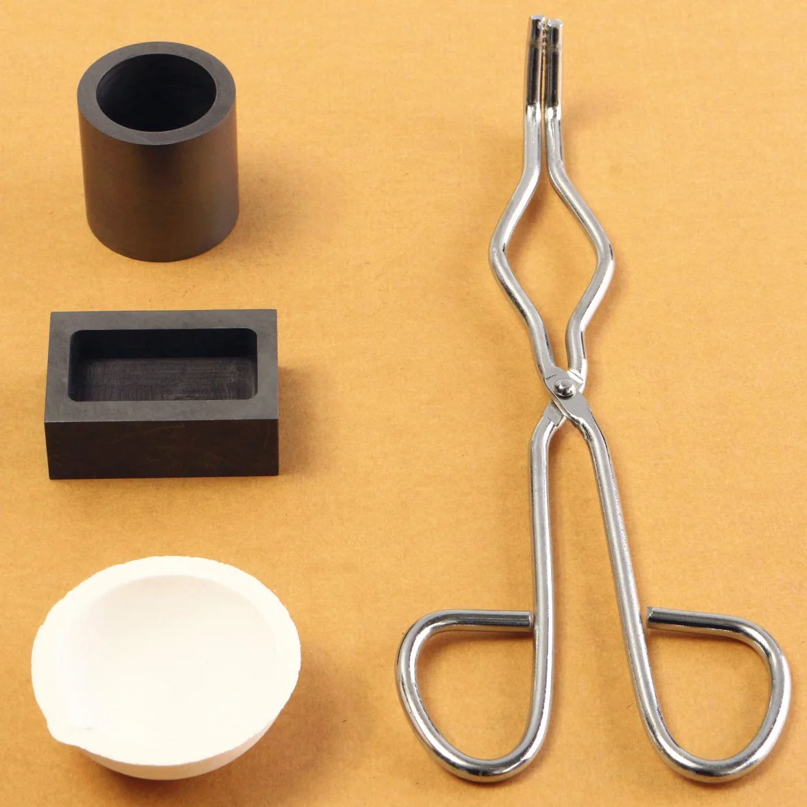MASUNN 16 Gold Graphite Crogiolo + Pinze + 1 Melting Bowl + Colata Stampo Lingotti