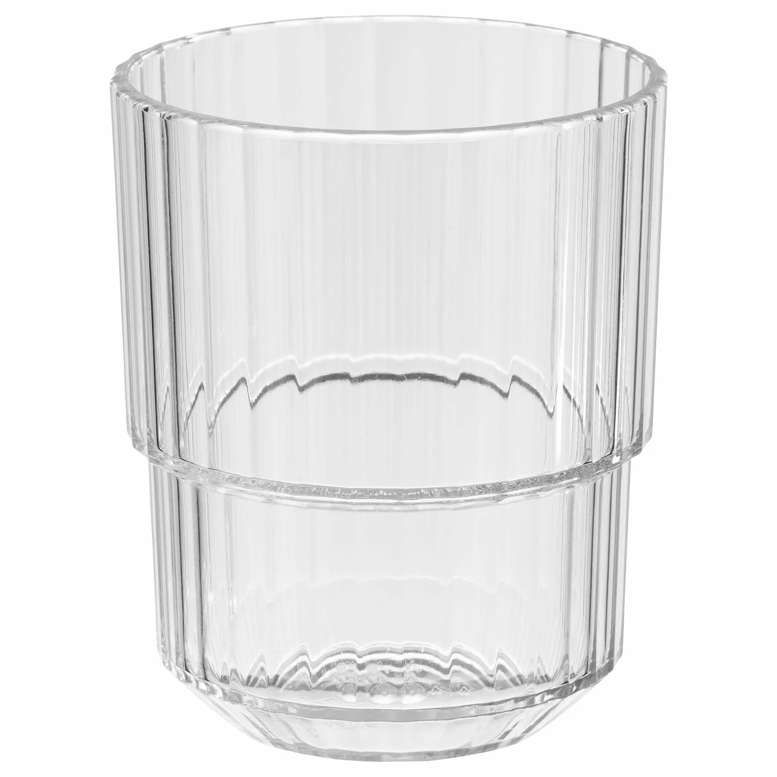 APS Bicchiere in plastica Tritan 0,15 litri senza BPA impilabile riutilizzabile lavabile in lavastoviglie 150 ml trasparente