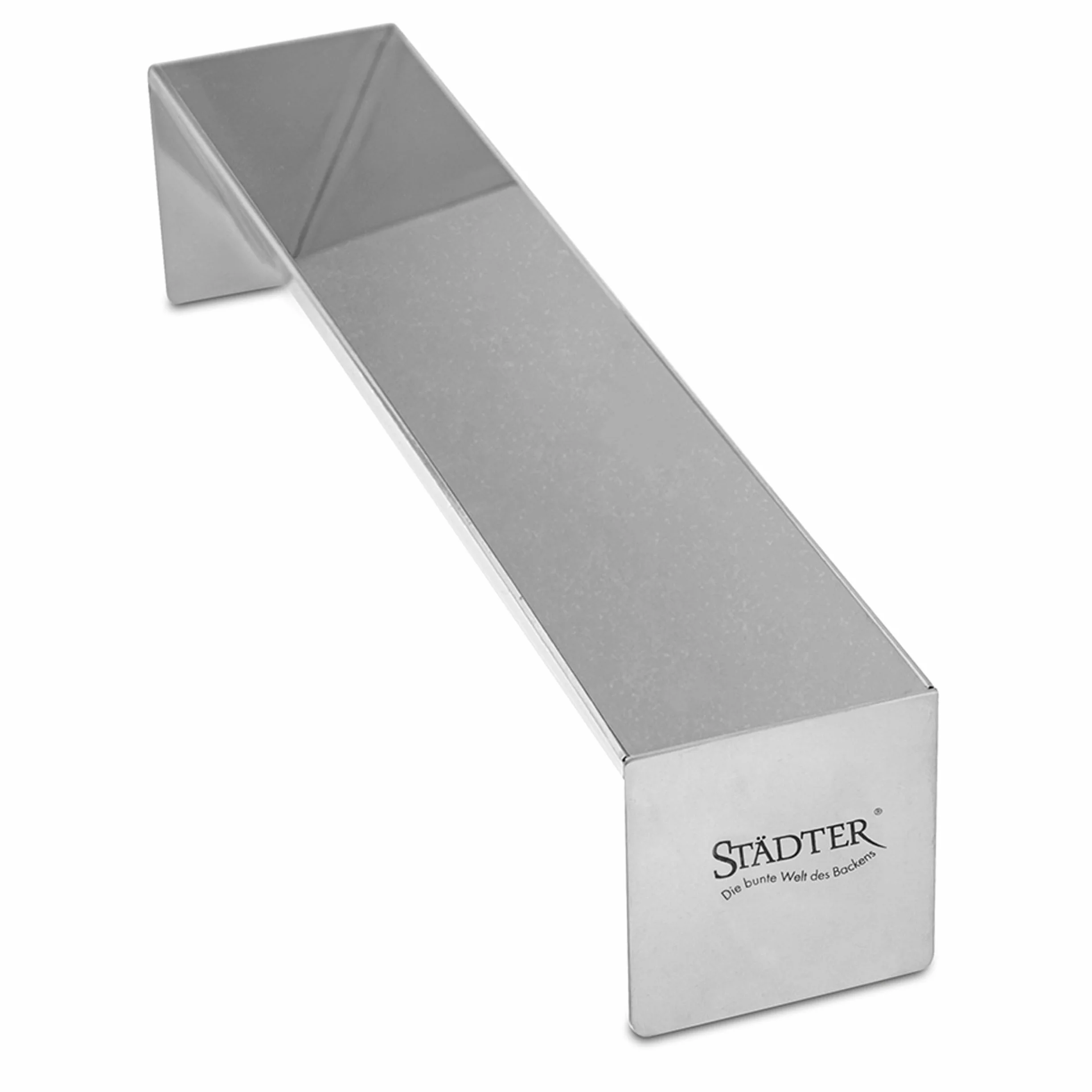 Städter Stampo Triangolare Professionale per Torte in Acciaio Inox 30 x 6 x 6 cm