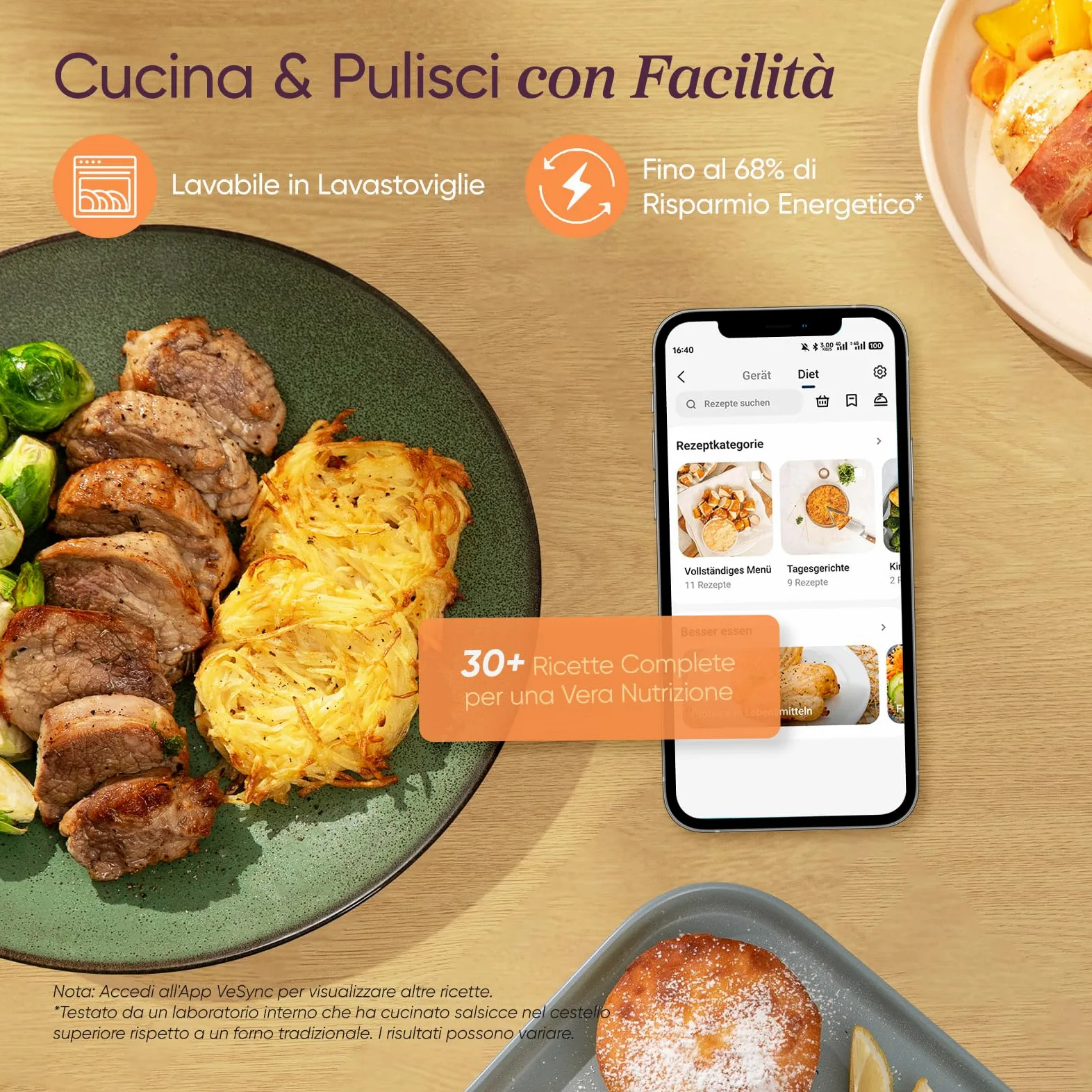 COSORI Turbo Tower Friggitrice ad Aria 10,8L con Cestelli Verticali, Cottura Salvaspazio a 3 Livelli, 2630W, 6 Funzioni, 2 Motori DC, 50+ Ricette Complete Online,CAF-DC111,Grigio