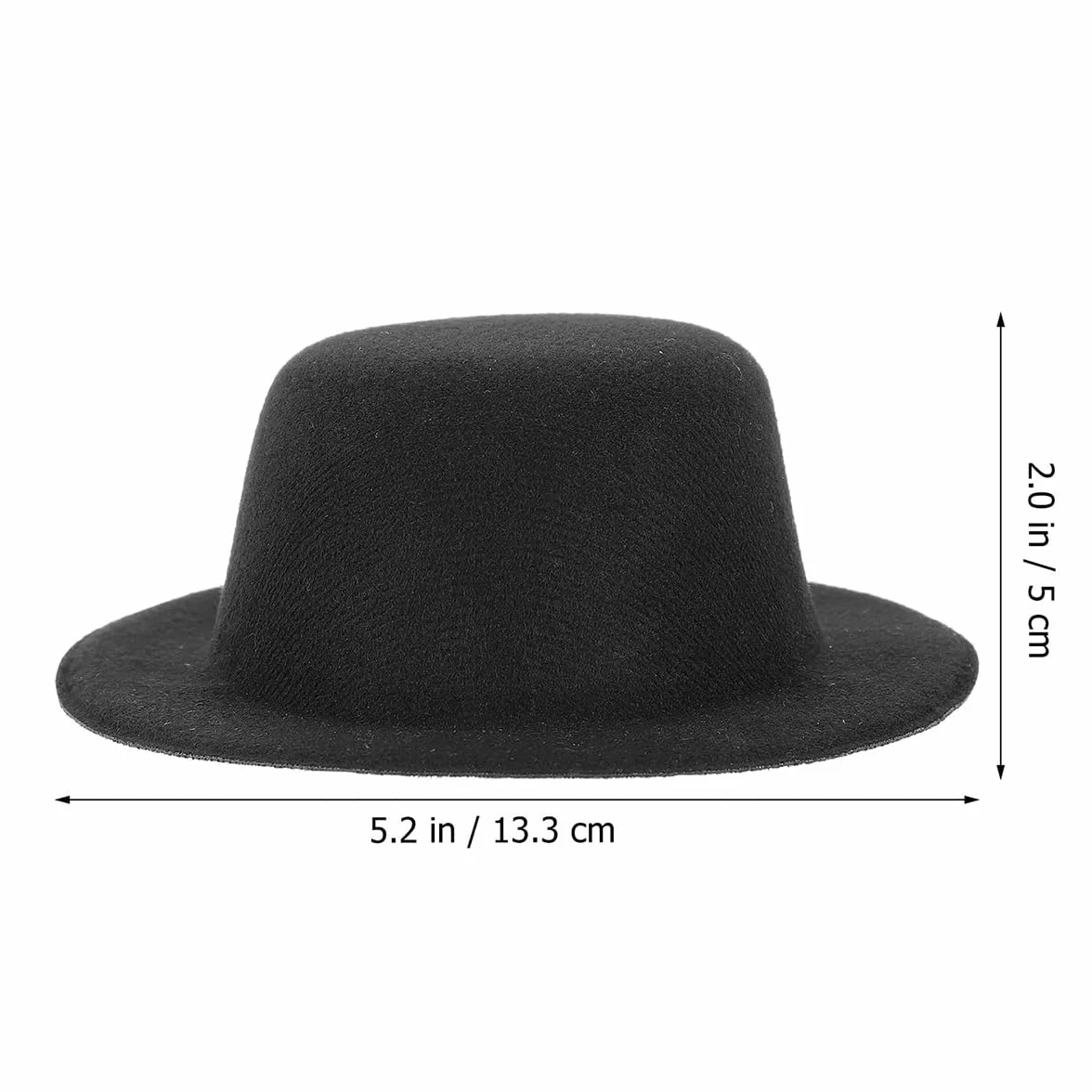 4 Pezzi Mini Cappello a Cilindro Accessori per Capelli Cappello Decorativo Forniture Artigianali Fai-da-Te Cappello da Pupazzo di Neve di Natale Puntelli per Abiti Decorazioni per Feste