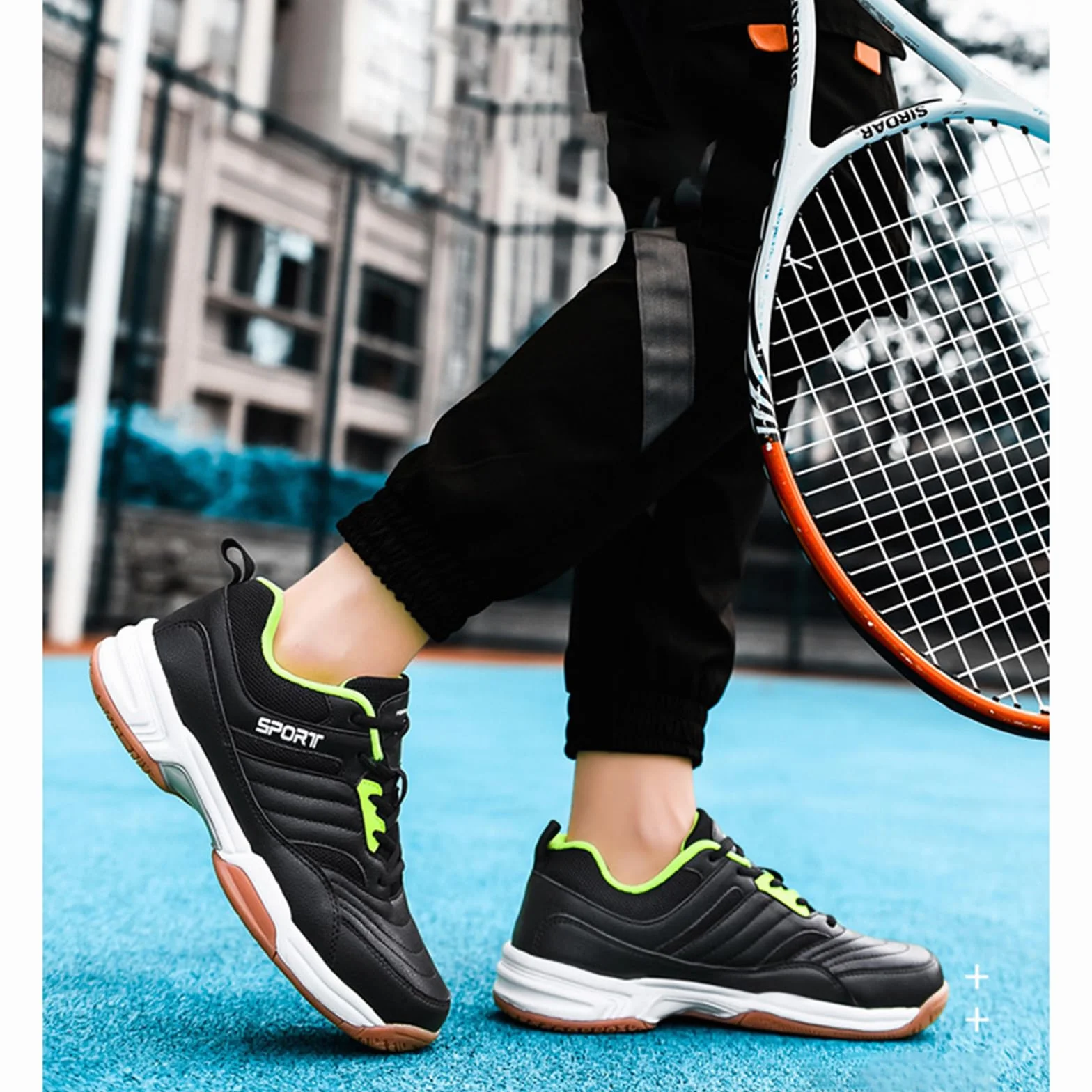 Scarpe da Badminton Uomo, Scarpe da Pallavolo Unisex, Sneakers da Interno Leggere Morbide Traspiranti