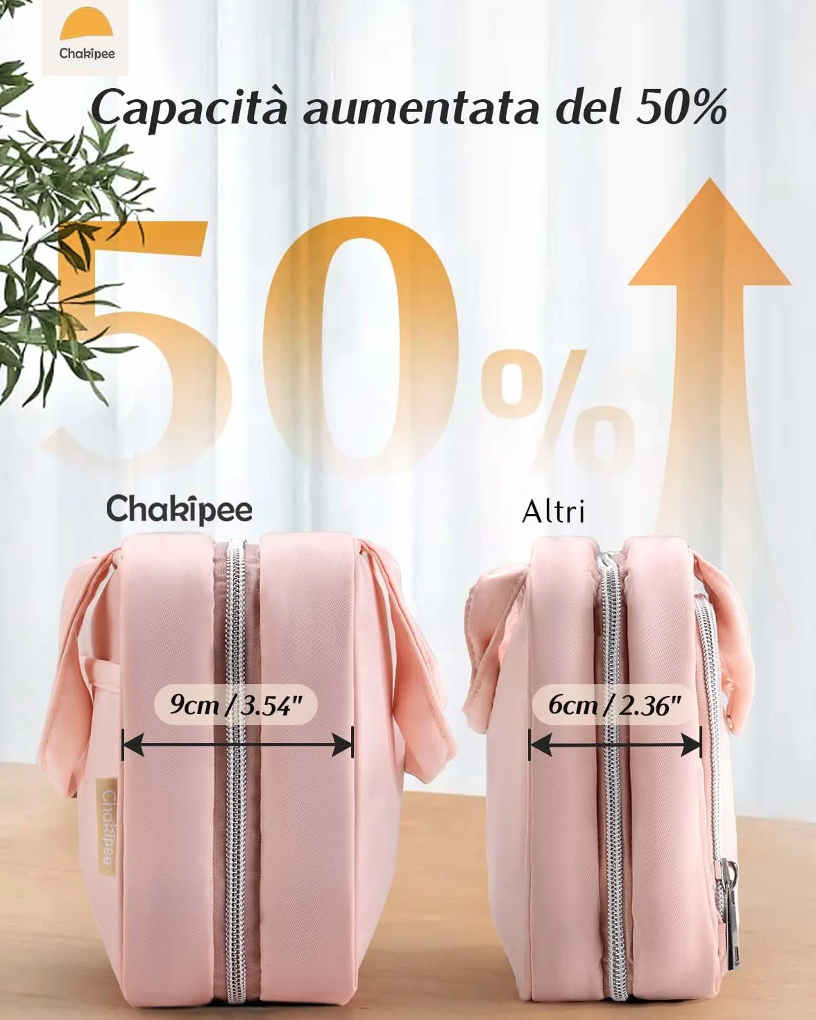 Appendere Beauty Case da Viaggio Donna – Organizer Pochette Trucchi Impermeabile con Finestra Trasparente, Borsa da Bagno Leggera per Essenziali, Trucco, Shampoo Rosa, Media