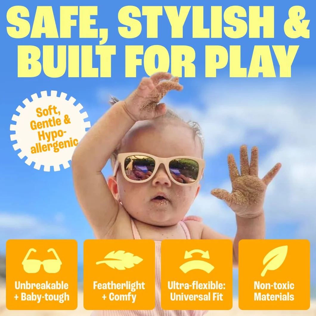 BABY SUNNIES Polarized Toddler Sunglasses UV Protection Boys Girls