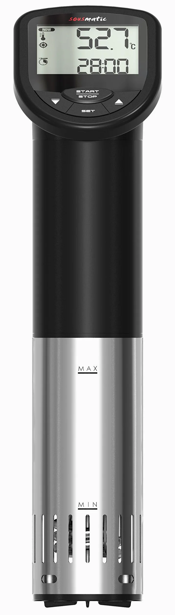 Tfa Dostmann Tfa 14.1550.01 Sousmatic Sous Vide Garer, 1200 W, 25 Litri, 0 Decibel, Stainless Steel, Nero, Taglia Unica