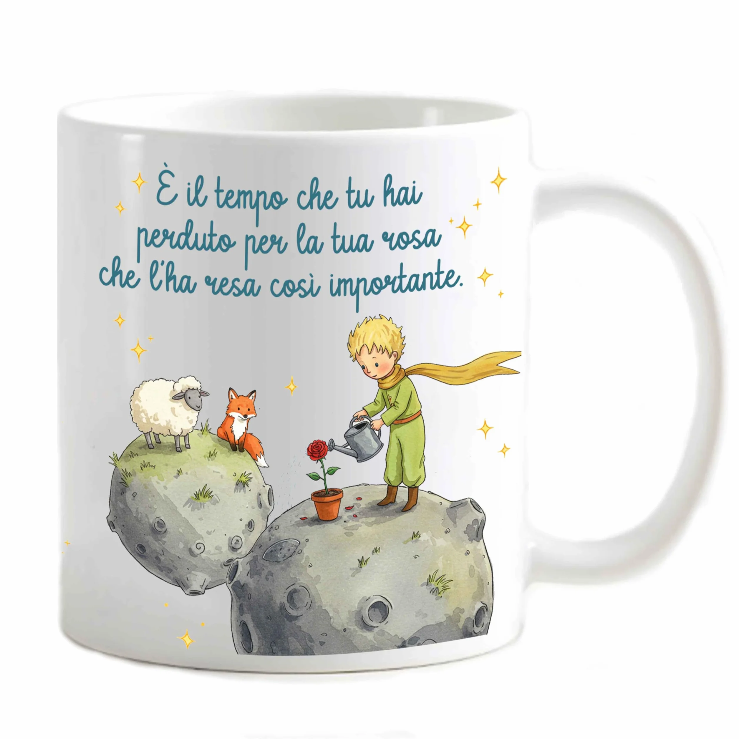 Tazza Mug Favole Il Piccolo Principe Frasi Famose Significato Idea Regalo Battesimo Cresima Comunione Festa Compleanno Porta Matite